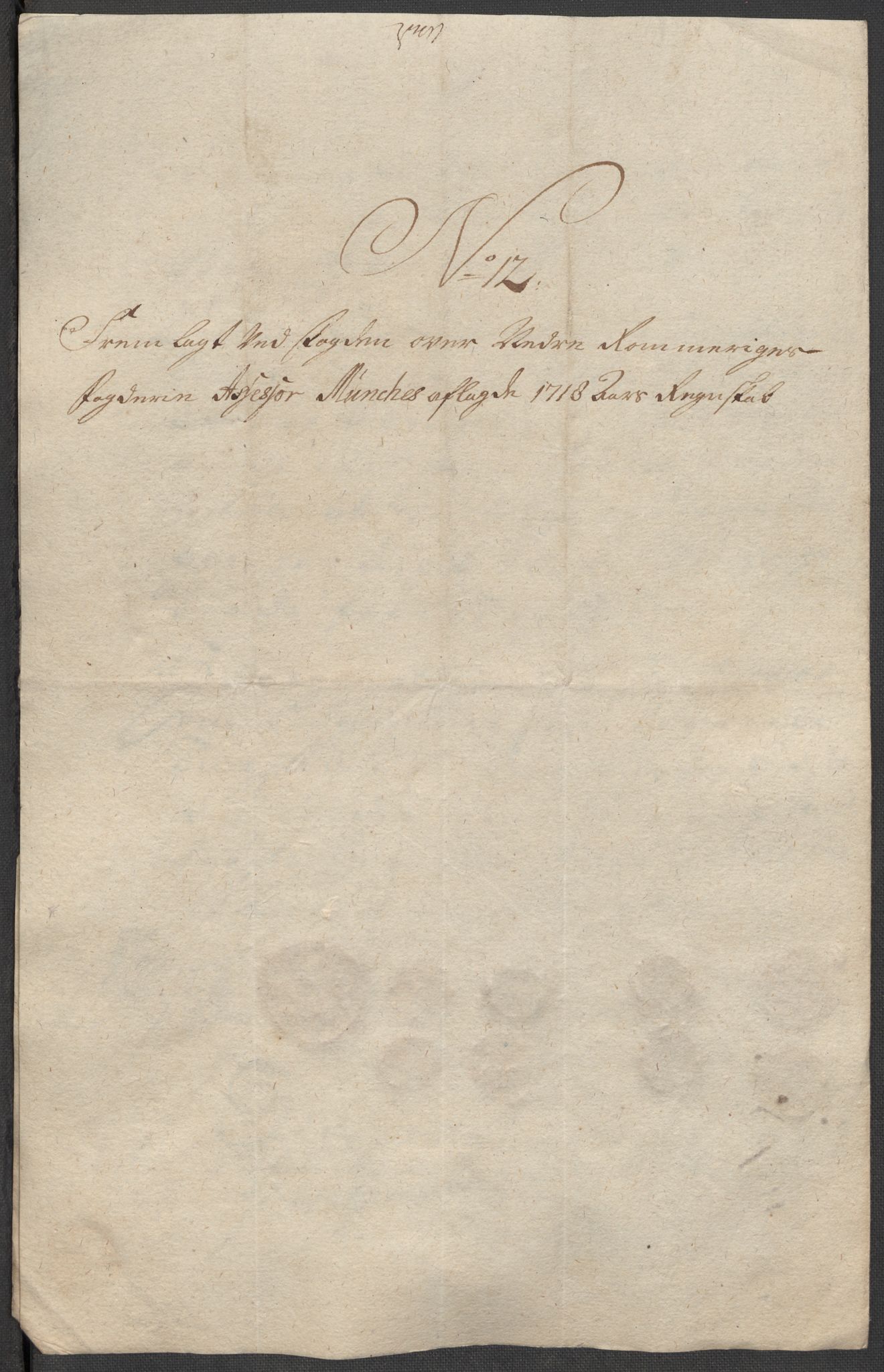 Rentekammeret inntil 1814, Reviderte regnskaper, Fogderegnskap, AV/RA-EA-4092/R11/L0600: Fogderegnskap Nedre Romerike, 1718, p. 256