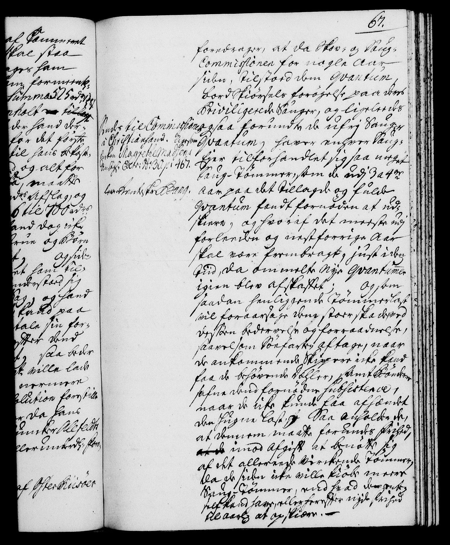 Rentekammeret, Kammerkanselliet, RA/EA-3111/G/Gh/Gha/L0021: Norsk ekstraktmemorialprotokoll (merket RK 53.66), 1739, p. 67