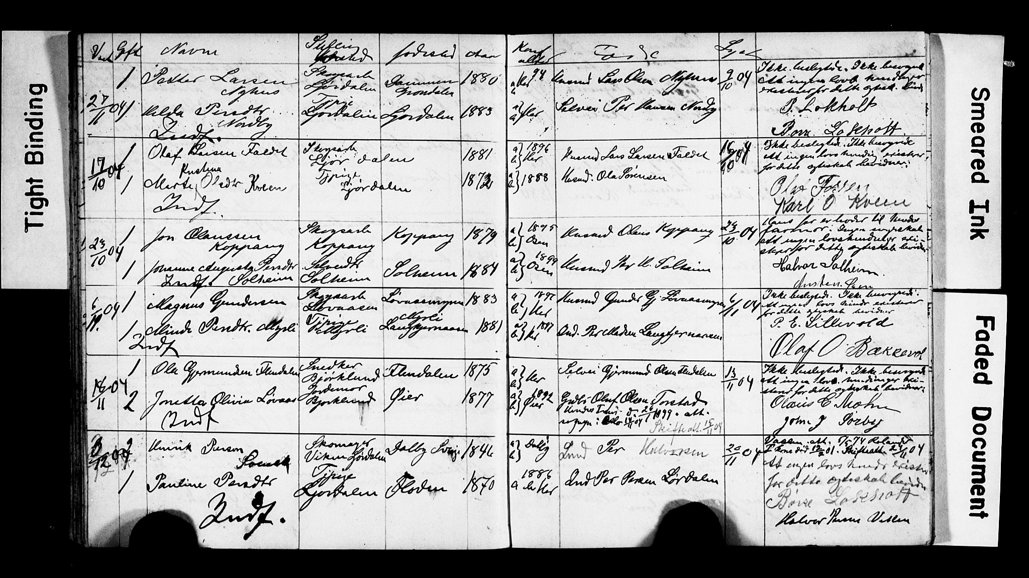 Trysil prestekontor, AV/SAH-PREST-046/I/Ie: Banns register no. 2, 1900-1914
