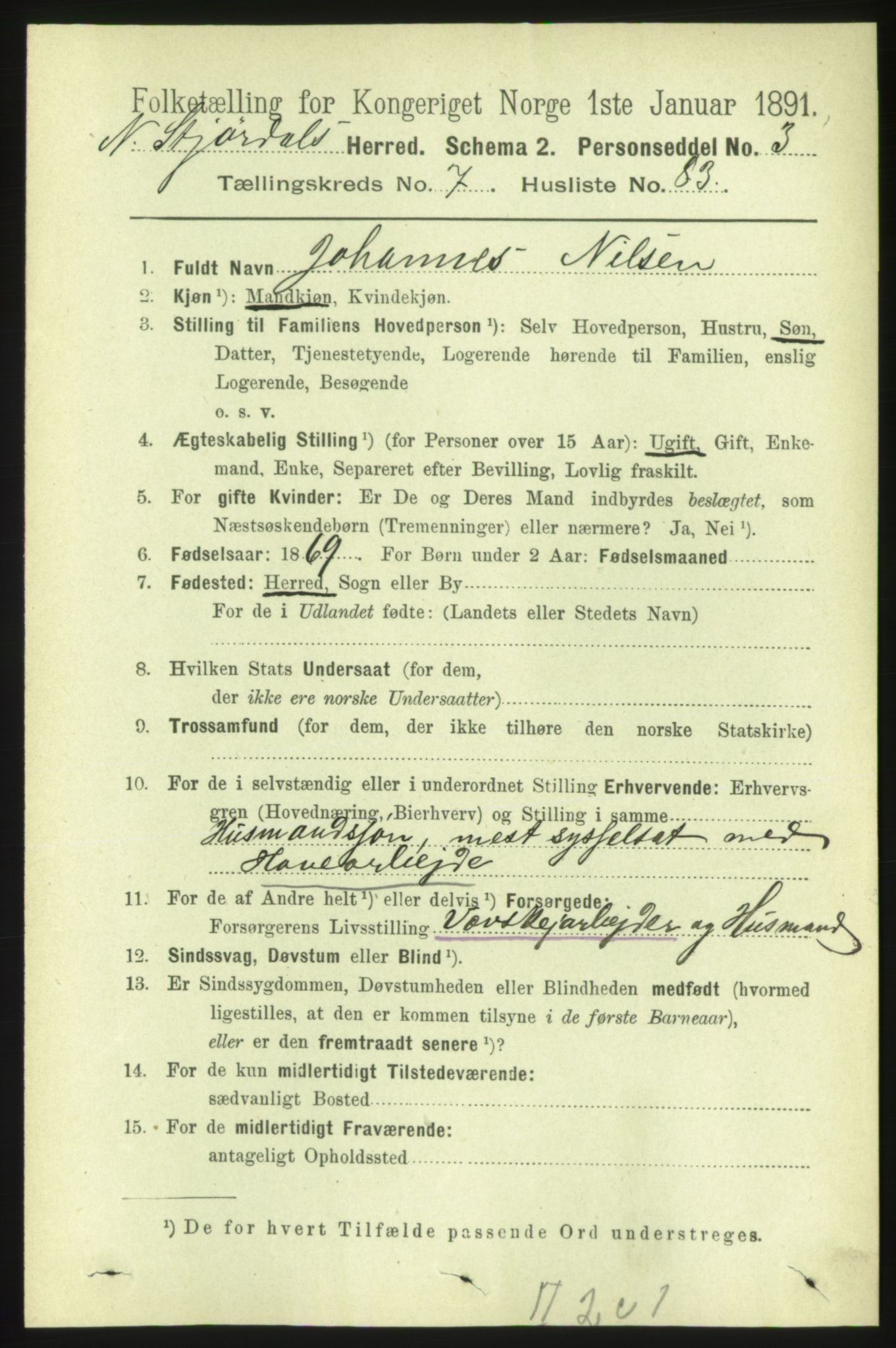 RA, 1891 census for 1714 Nedre Stjørdal, 1891, p. 3470