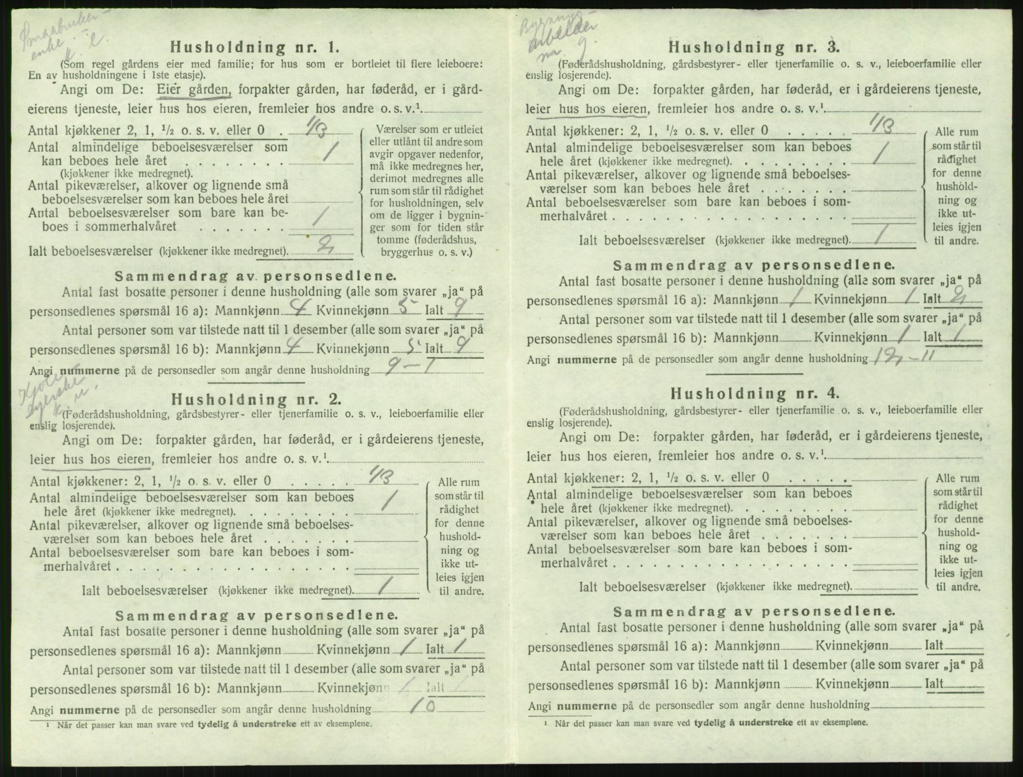 SAT, 1920 census for Haram, 1920, p. 846