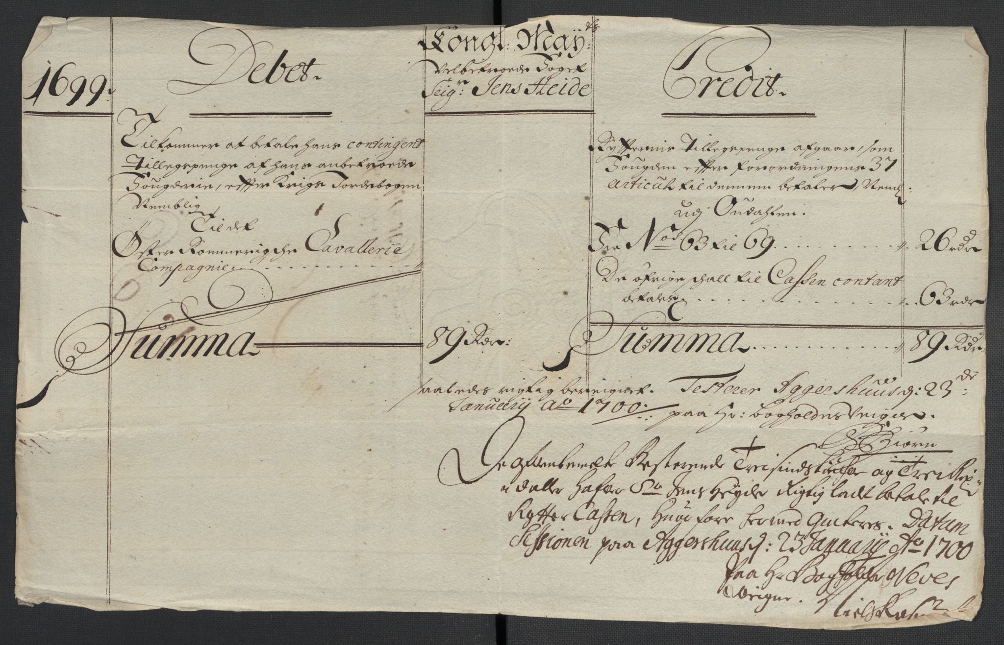 Rentekammeret inntil 1814, Reviderte regnskaper, Fogderegnskap, RA/EA-4092/R13/L0837: Fogderegnskap Solør, Odal og Østerdal, 1699, p. 210