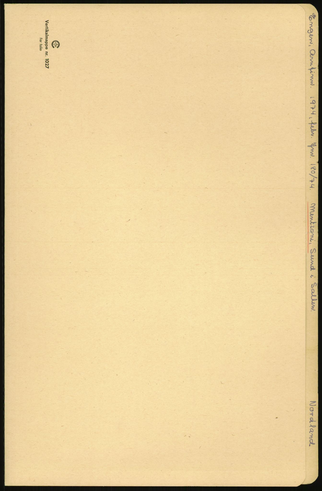 Samlinger til kildeutgivelse, Amerikabrevene, RA/EA-4057/F/L0035: Innlån fra Nordland, 1838-1914, p. 1