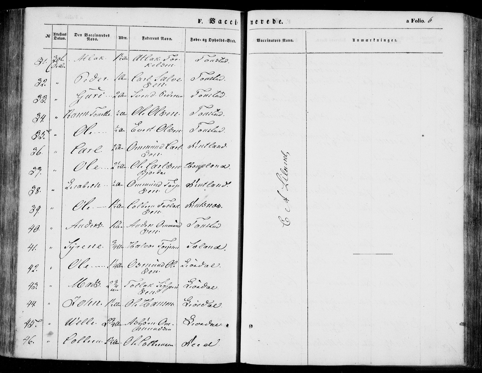 Bakke sokneprestkontor, AV/SAK-1111-0002/F/Fa/Faa/L0005: Parish register (official) no. A 5, 1847-1855, p. 6