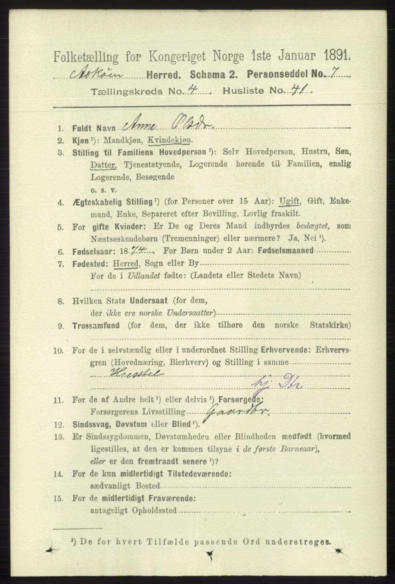 RA, 1891 census for 1247 Askøy, 1891, p. 3193