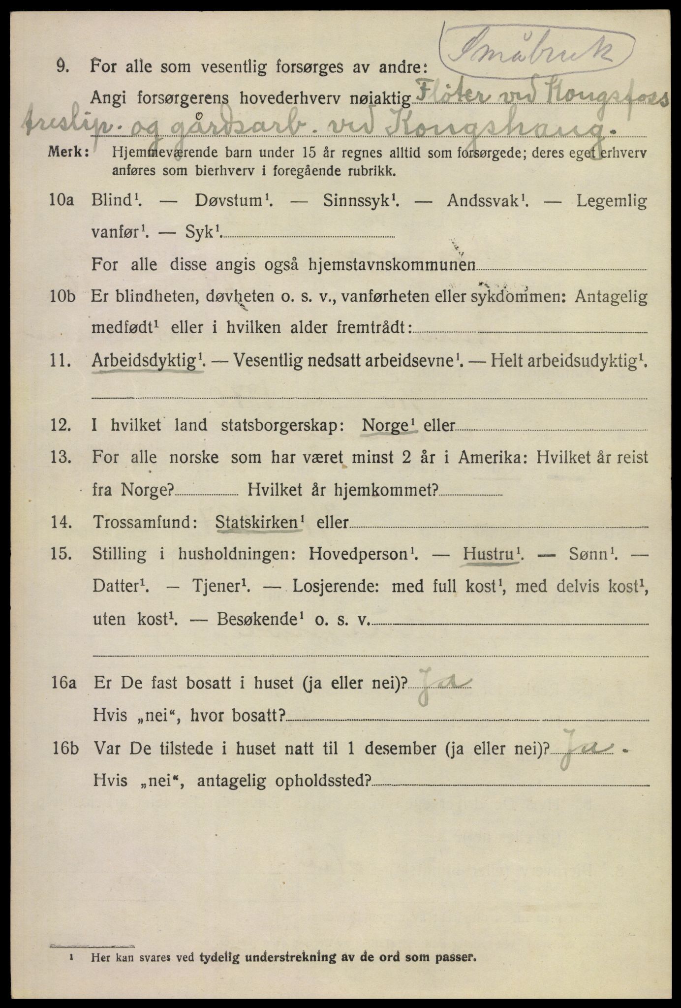 SAKO, 1920 census for Modum, 1920, p. 23446