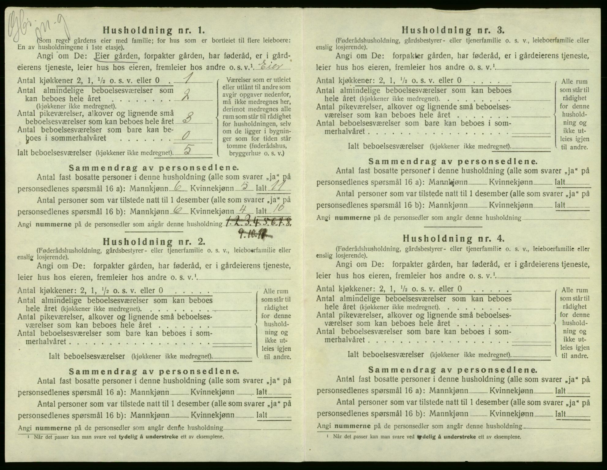 SAB, 1920 census for Austevoll, 1920, p. 814