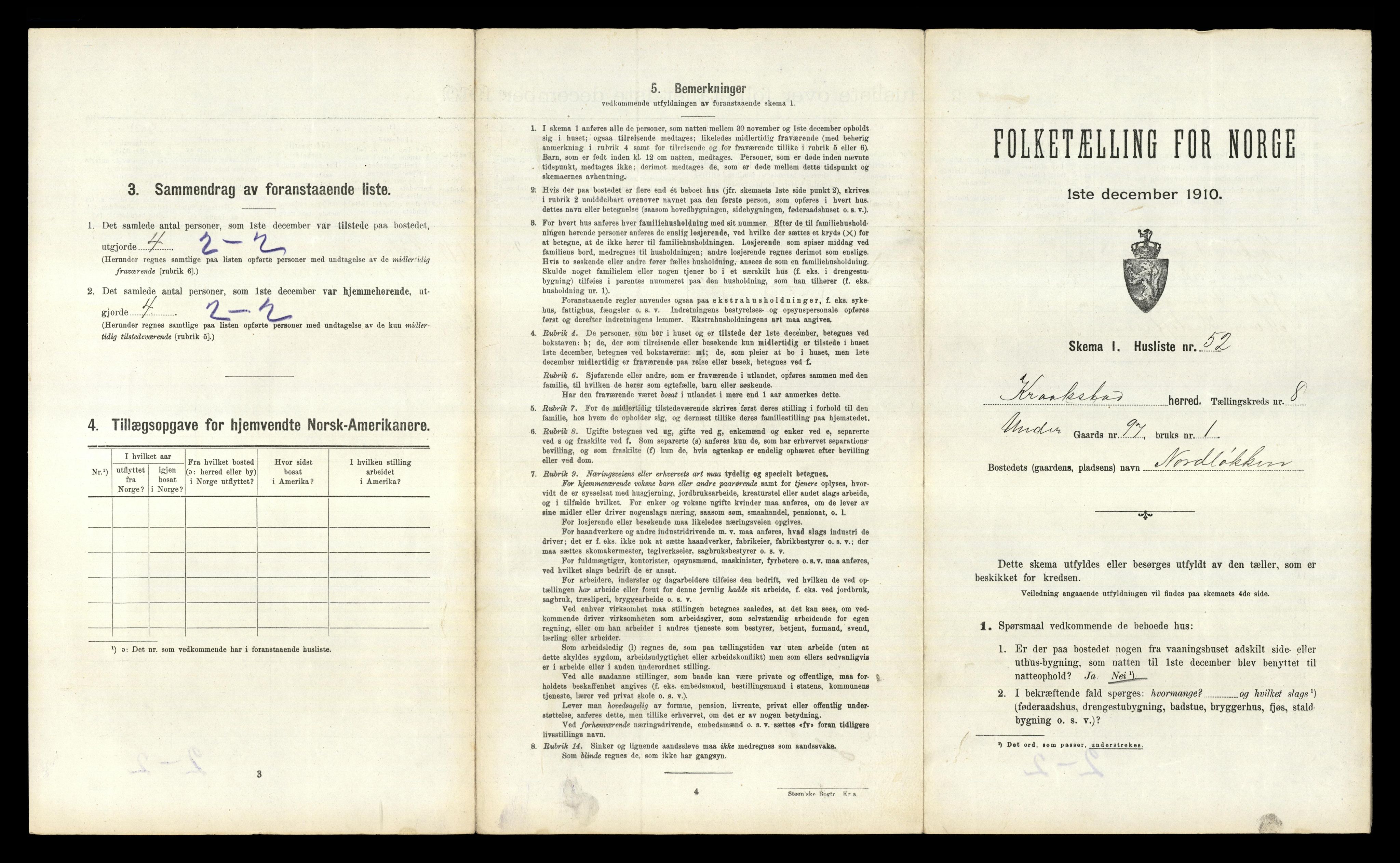 RA, 1910 census for Kråkstad, 1910, p. 1077