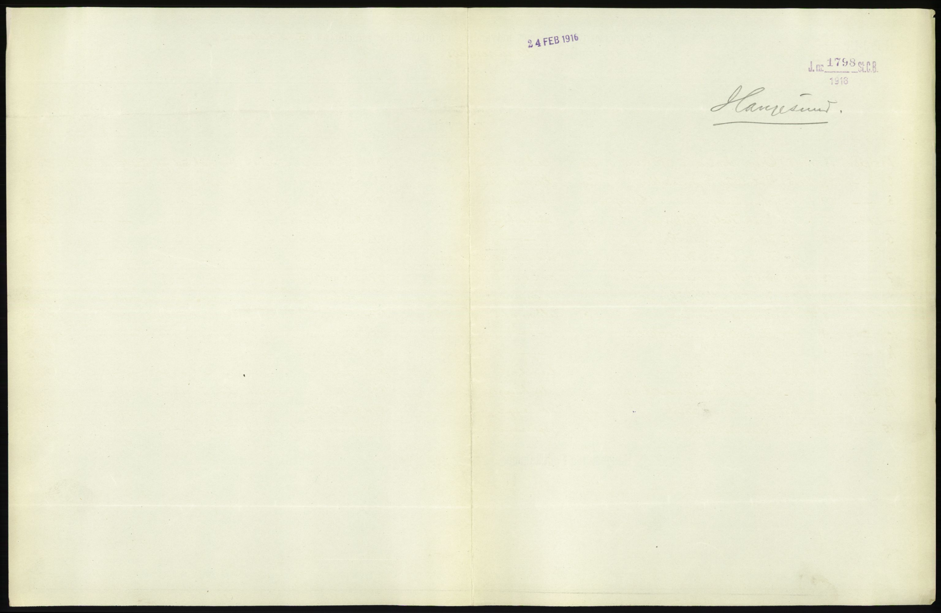 Statistisk sentralbyrå, Sosioøkonomiske emner, Folketellinger, boliger og boforhold, AV/RA-S-2231/F/Fa/L0001: Innvandring. Navn/fylkesvis, 1915, p. 178