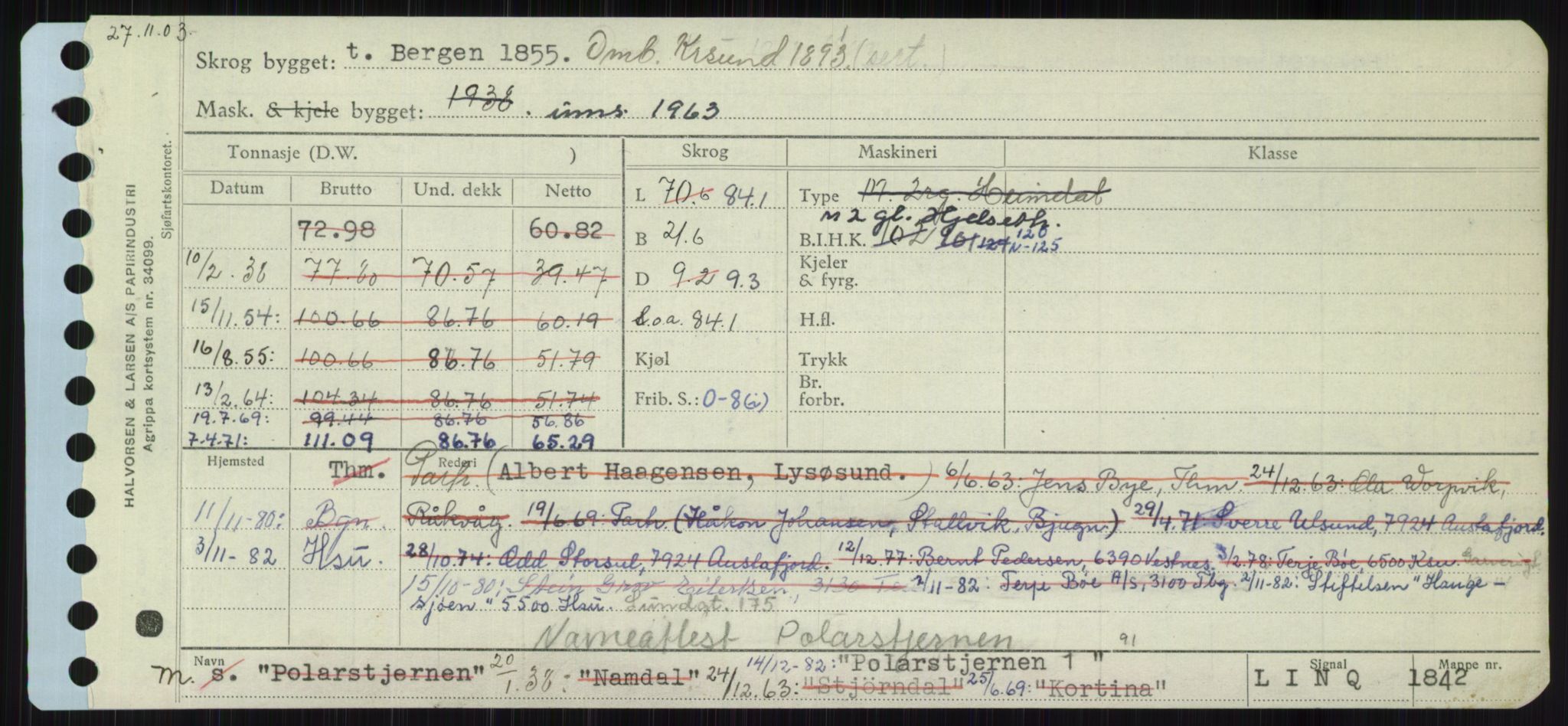 Sjøfartsdirektoratet med forløpere, Skipsmålingen, AV/RA-S-1627/H/Ha/L0004/0002: Fartøy, Mas-R / Fartøy, Odin-R, p. 367