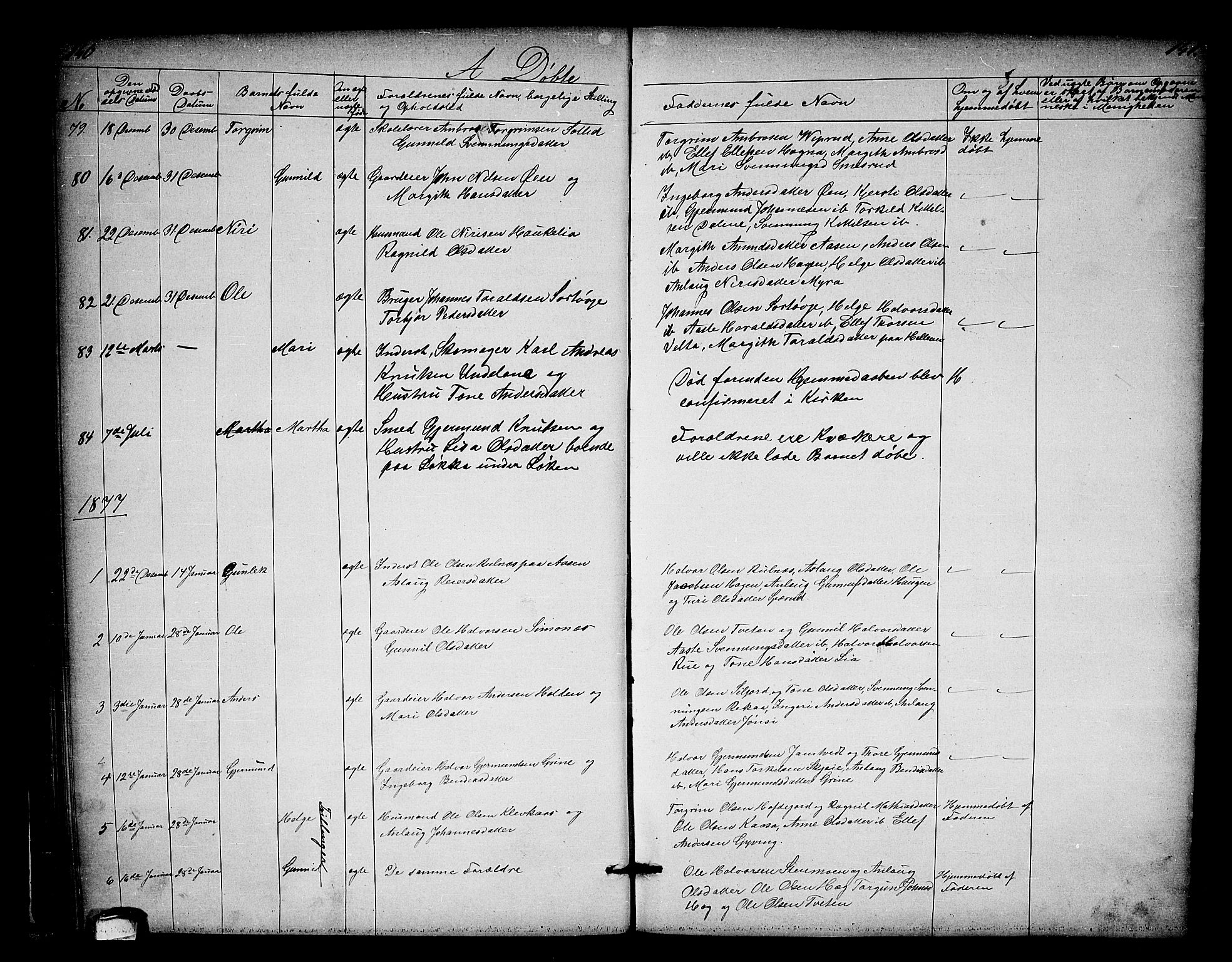 Heddal kirkebøker, SAKO/A-268/G/Ga/L0001: Parish register (copy) no. I 1, 1866-1878, p. 140-141