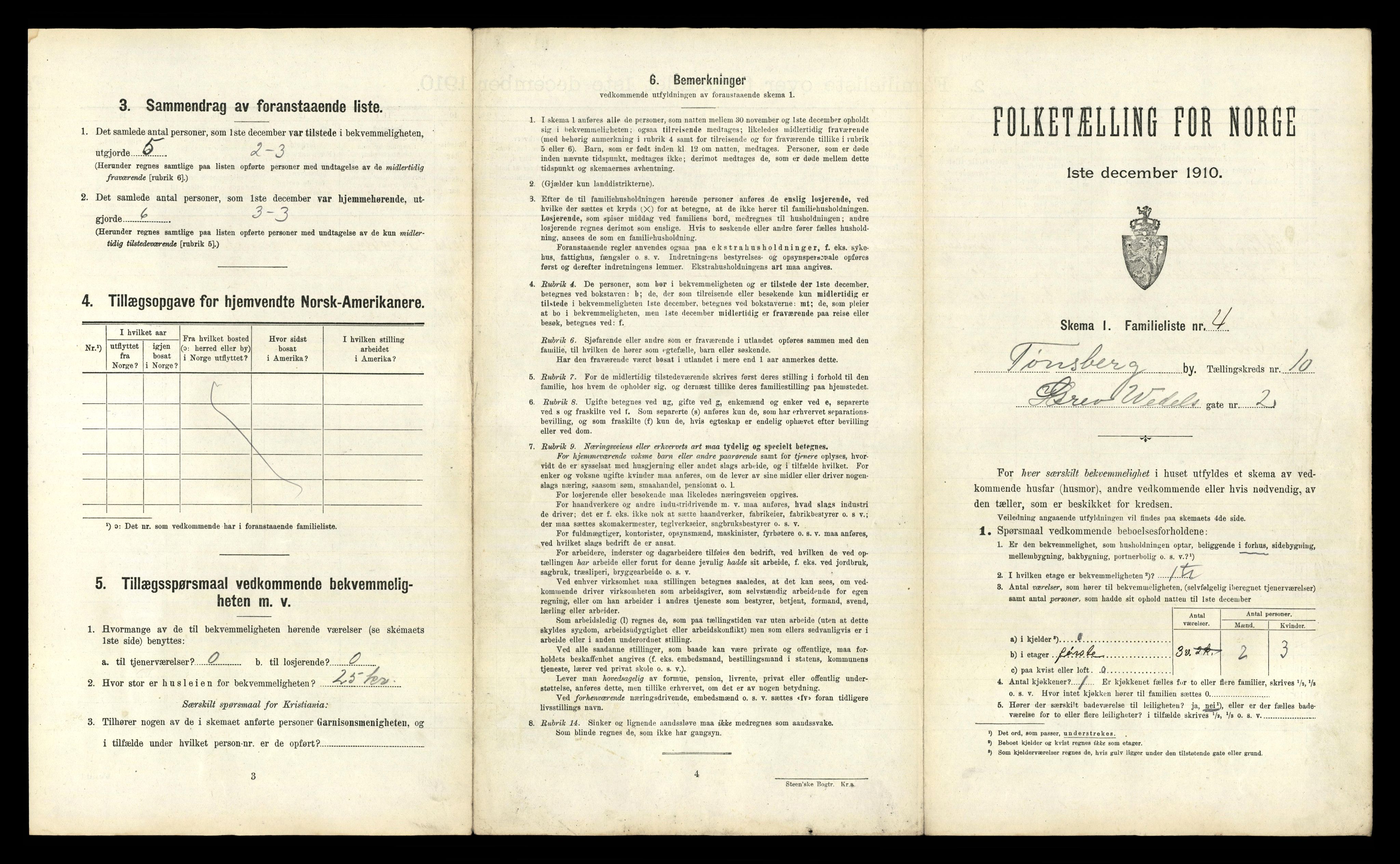 RA, 1910 census for Tønsberg, 1910, p. 4327