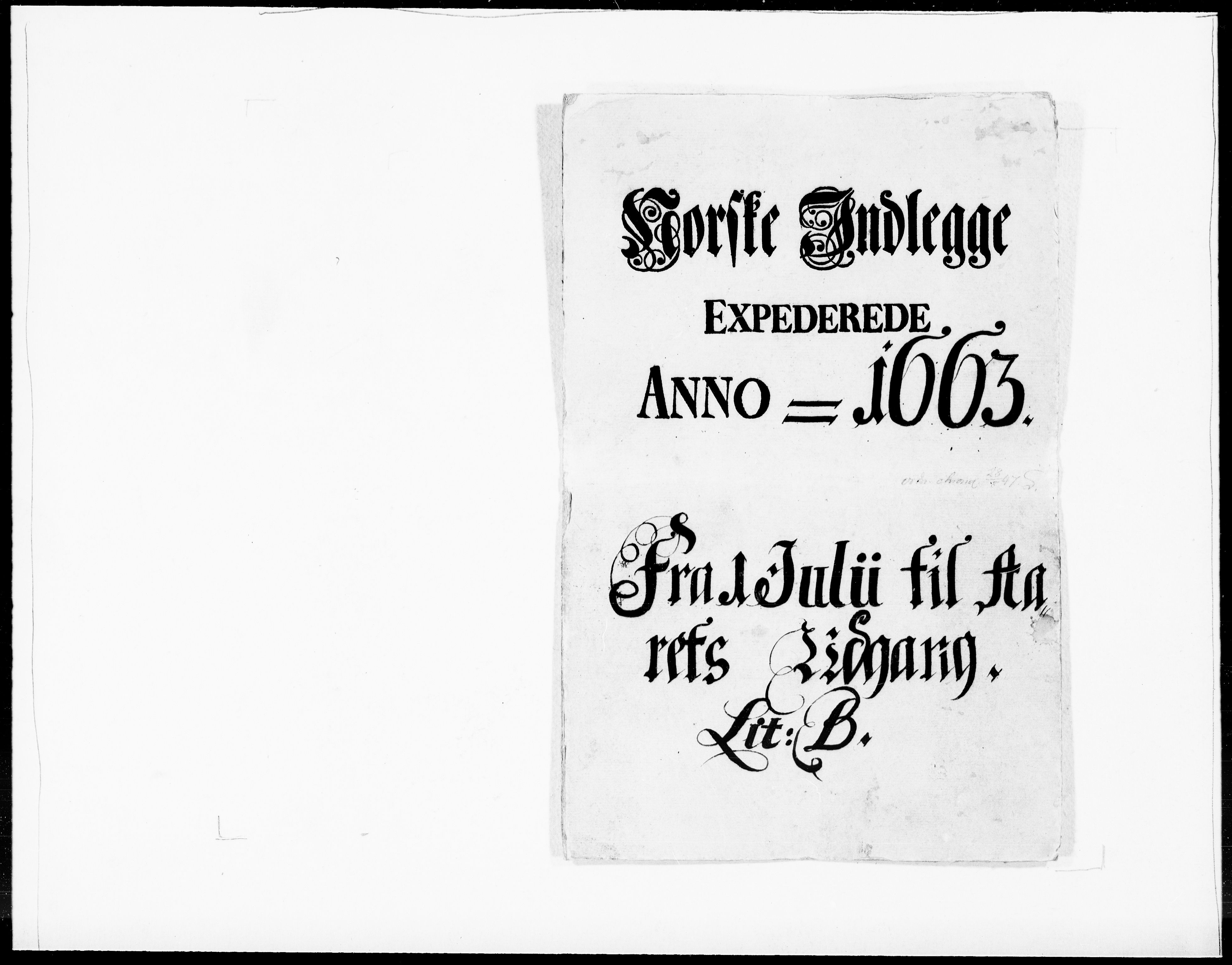 Danske Kanselli 1572-1799, AV/RA-EA-3023/F/Fc/Fcc/Fcca/L0023: Norske innlegg 1572-1799, 1662-1664, p. 45