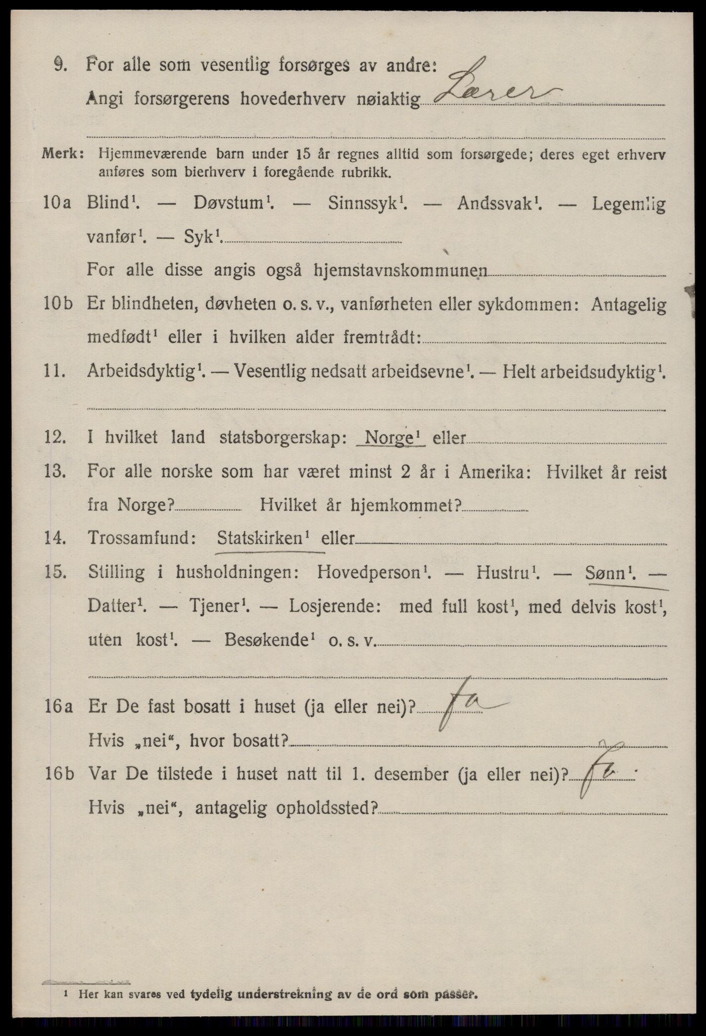 SAT, 1920 census for Rindal, 1920, p. 4529