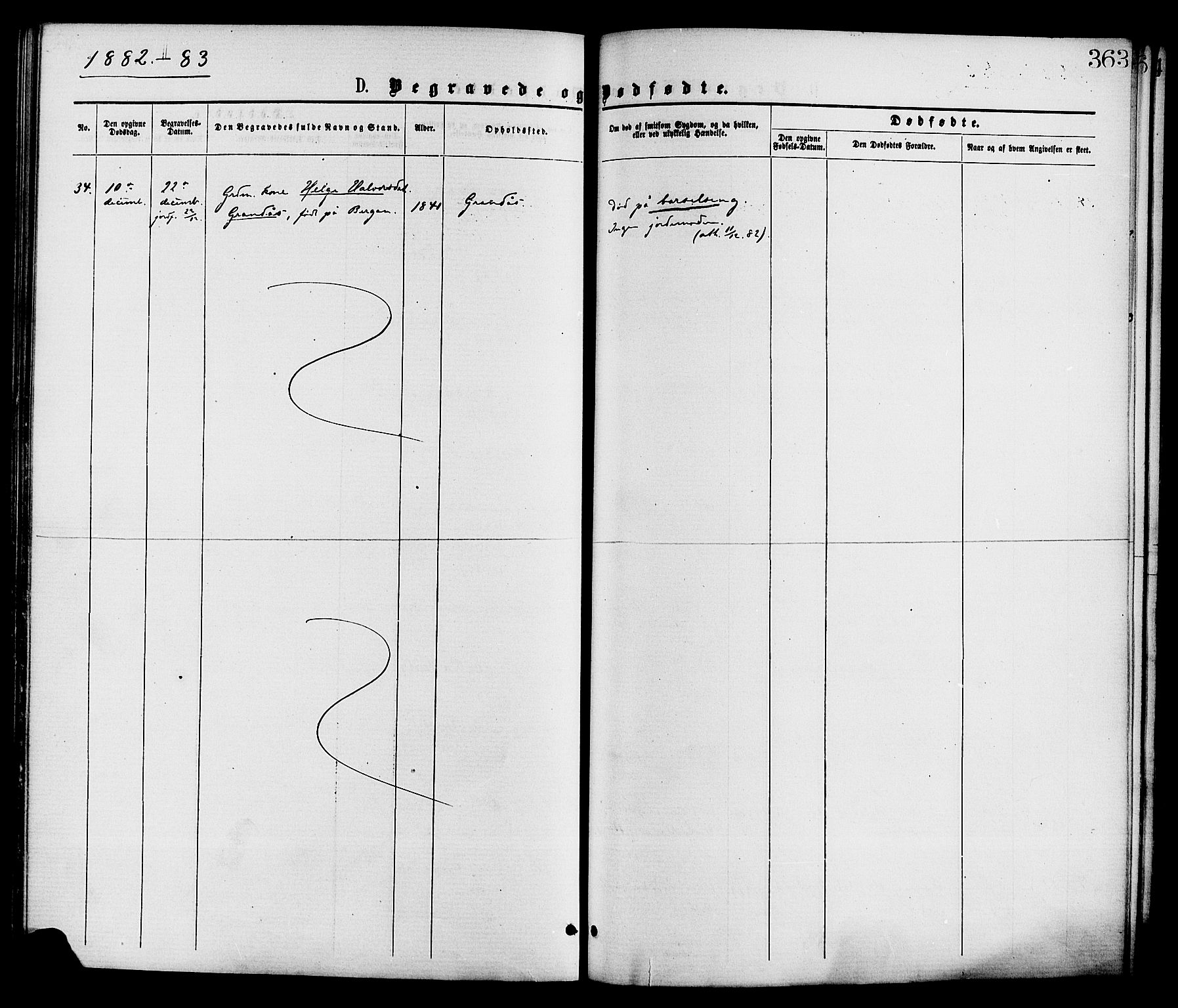 Gransherad kirkebøker, SAKO/A-267/F/Fa/L0004: Parish register (official) no. I 4, 1871-1886, p. 363