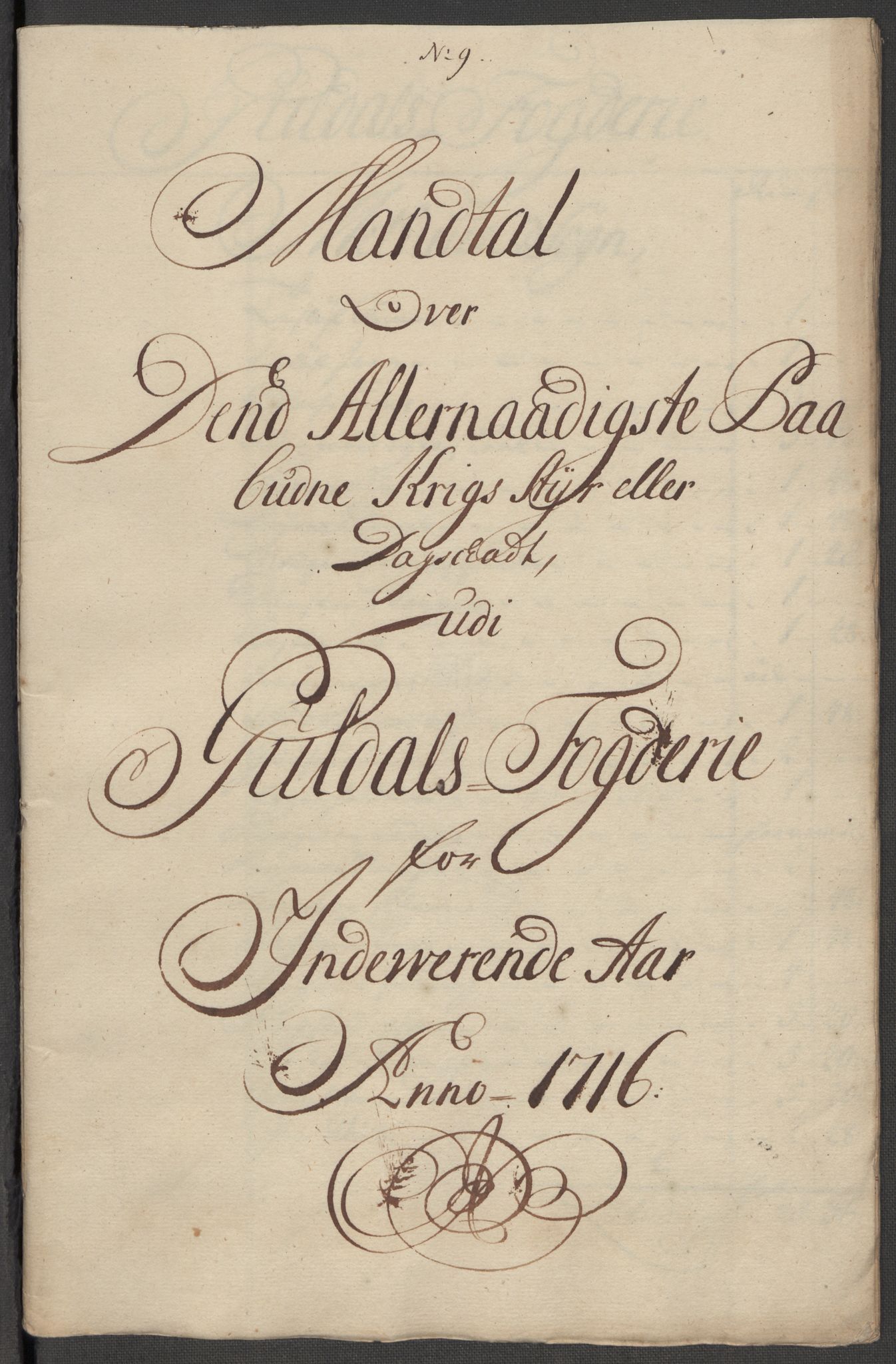 Rentekammeret inntil 1814, Reviderte regnskaper, Fogderegnskap, AV/RA-EA-4092/R60/L3968: Fogderegnskap Orkdal og Gauldal, 1716, p. 28