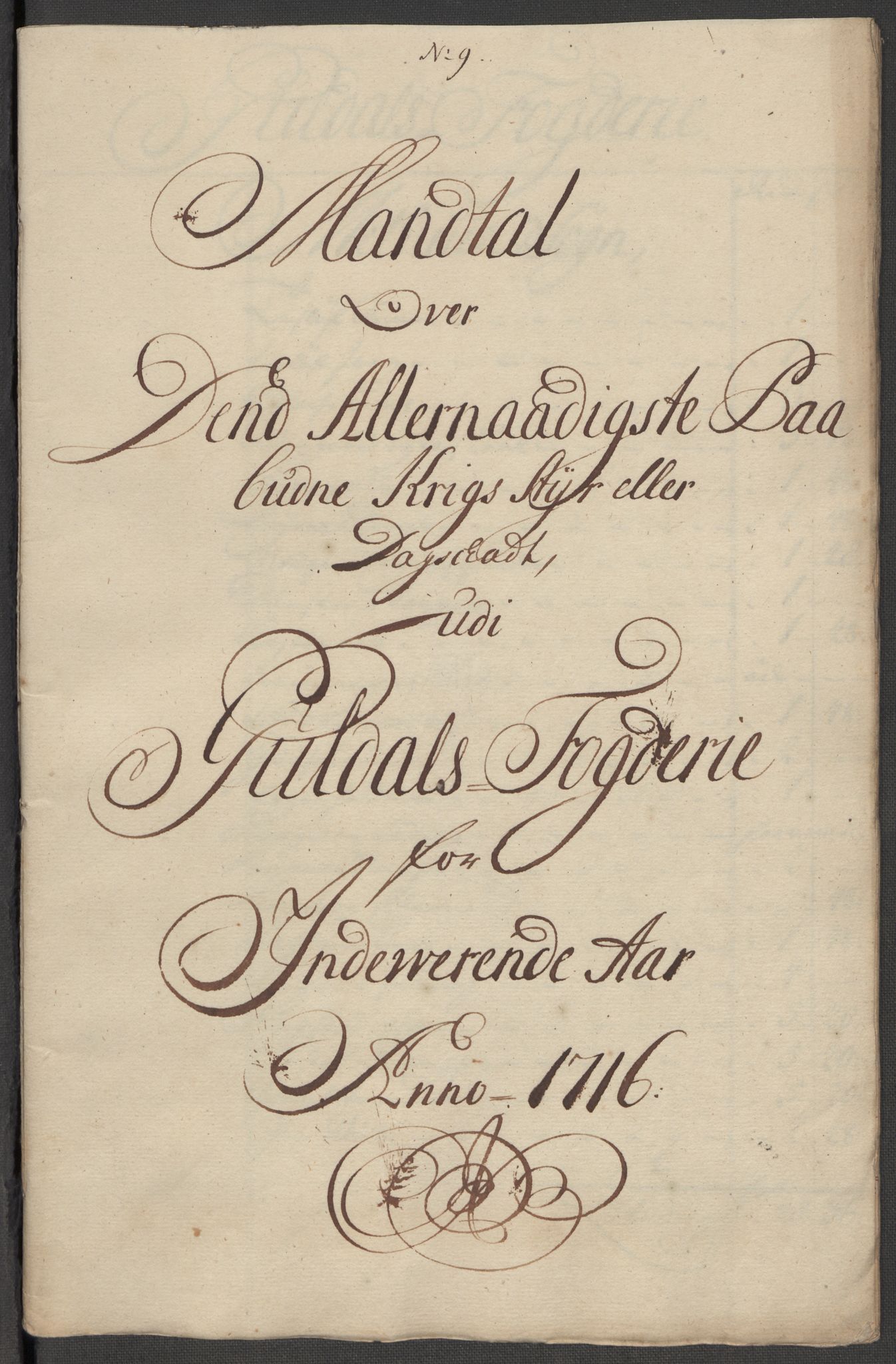 Rentekammeret inntil 1814, Reviderte regnskaper, Fogderegnskap, RA/EA-4092/R60/L3968: Fogderegnskap Orkdal og Gauldal, 1716, p. 28