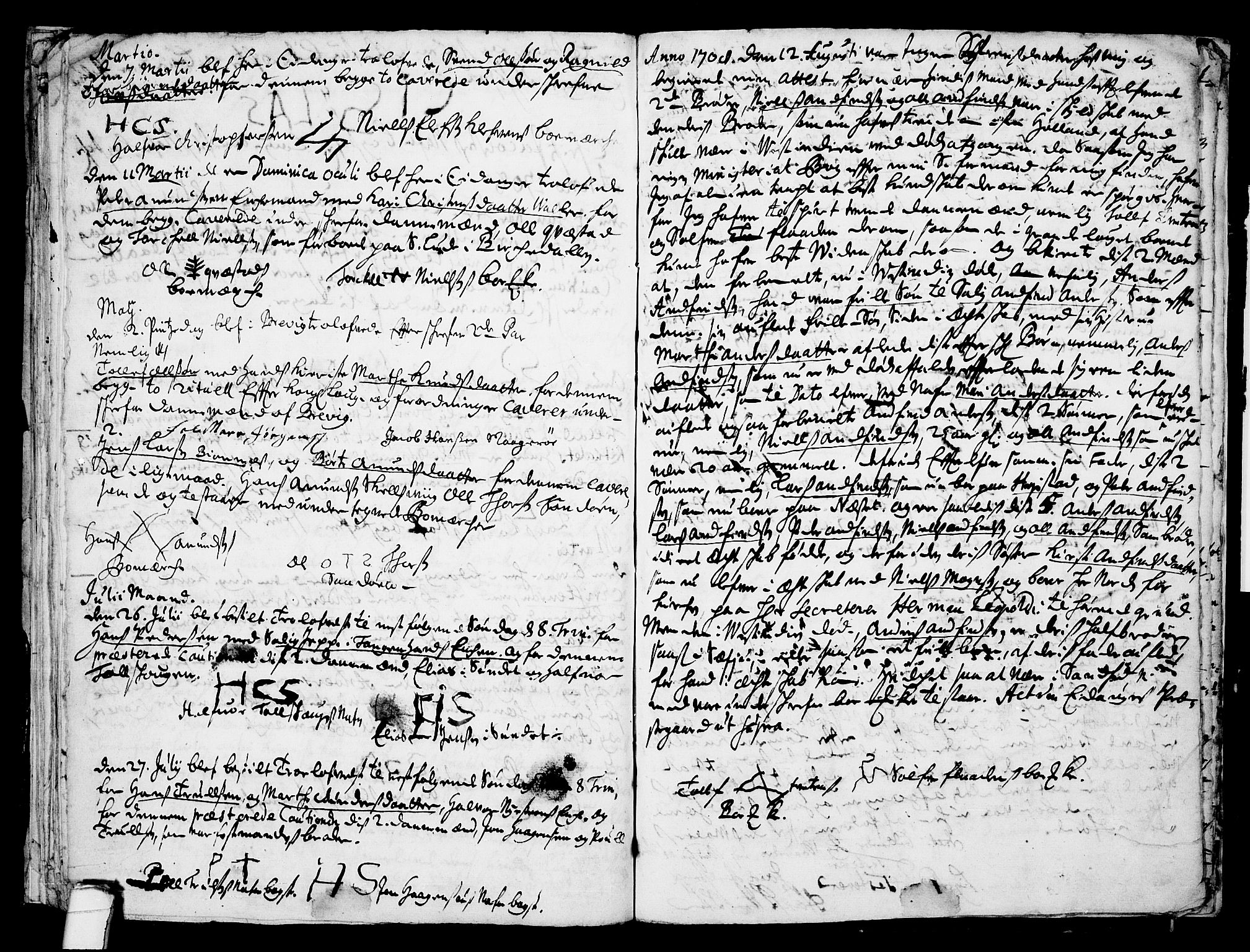 Eidanger kirkebøker, SAKO/A-261/F/Fa/L0001: Parish register (official) no. 1, 1695-1717, p. 30