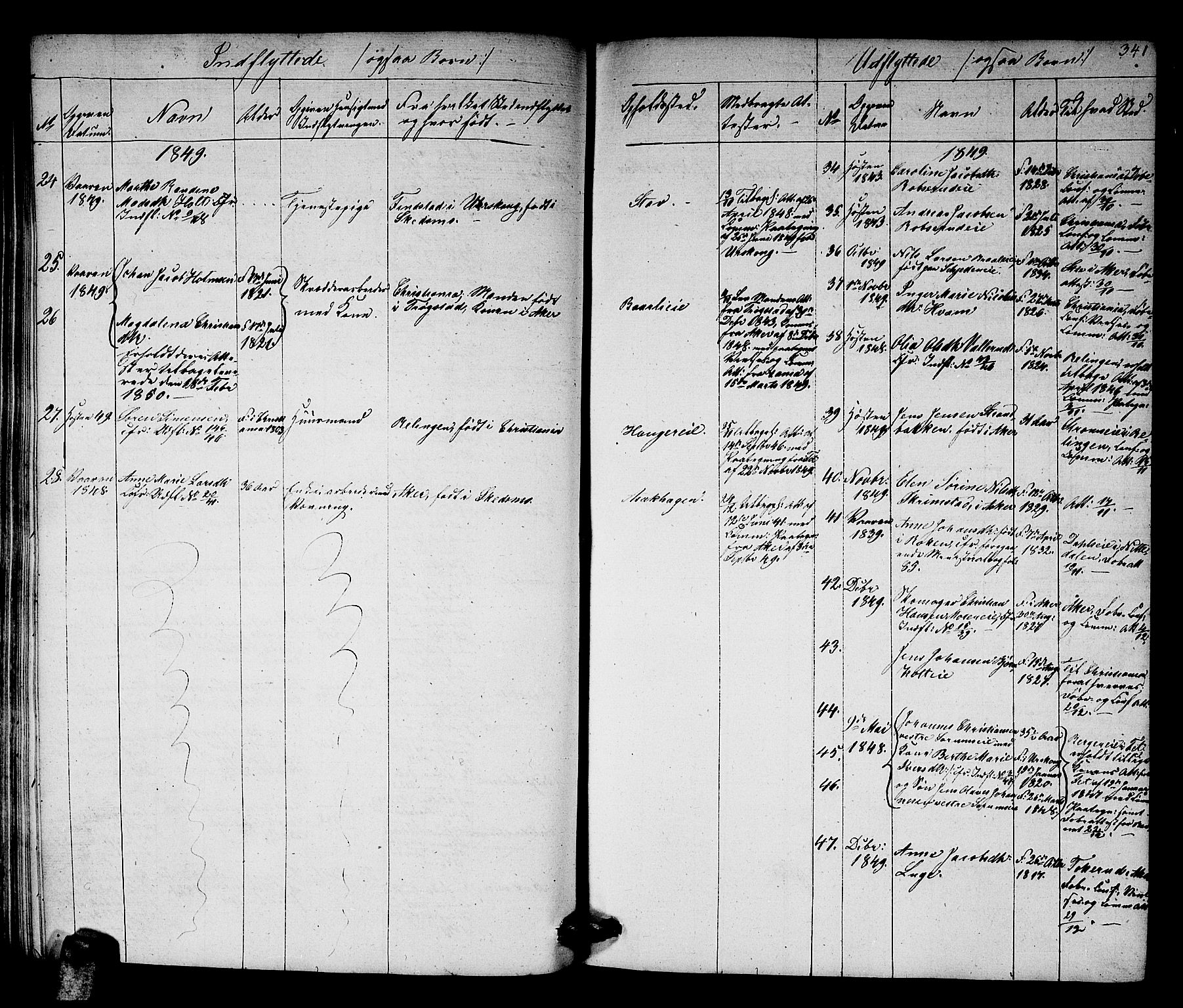 Skedsmo prestekontor Kirkebøker, SAO/A-10033a/G/Ga/L0001: Parish register (copy) no. I 1, 1830-1854, p. 342
