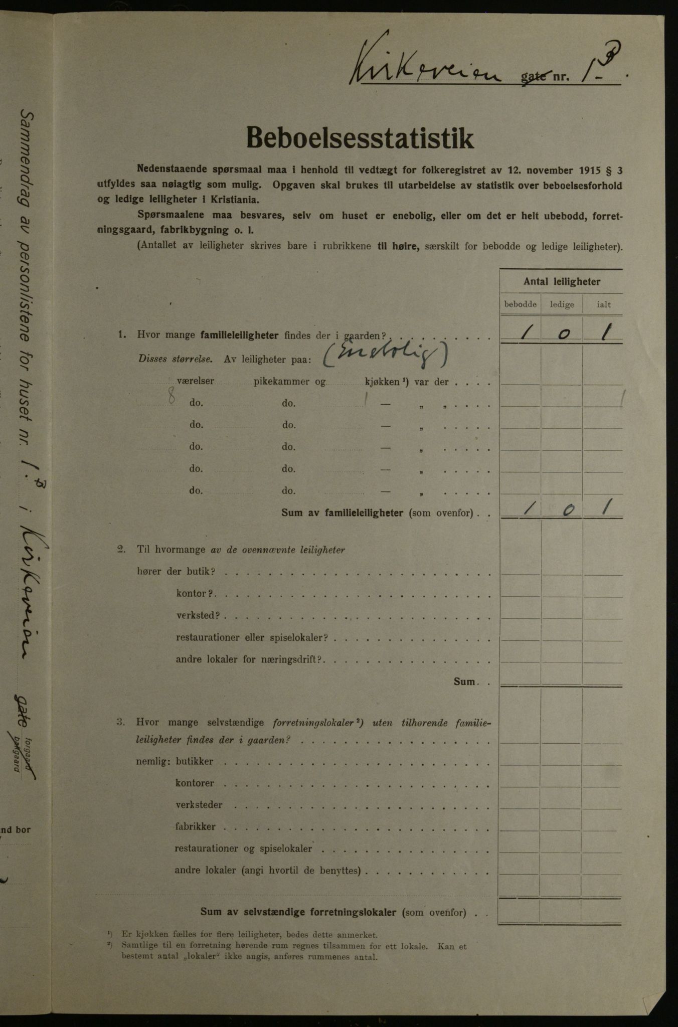 OBA, Municipal Census 1923 for Kristiania, 1923, p. 56605