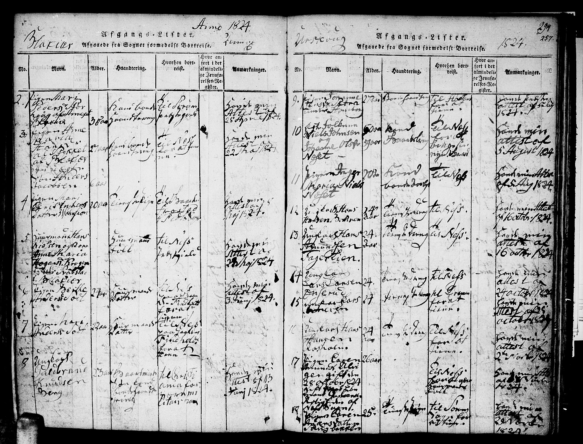 Aurskog prestekontor Kirkebøker, SAO/A-10304a/F/Fa/L0005: Parish register (official) no. I 5, 1814-1829, p. 357