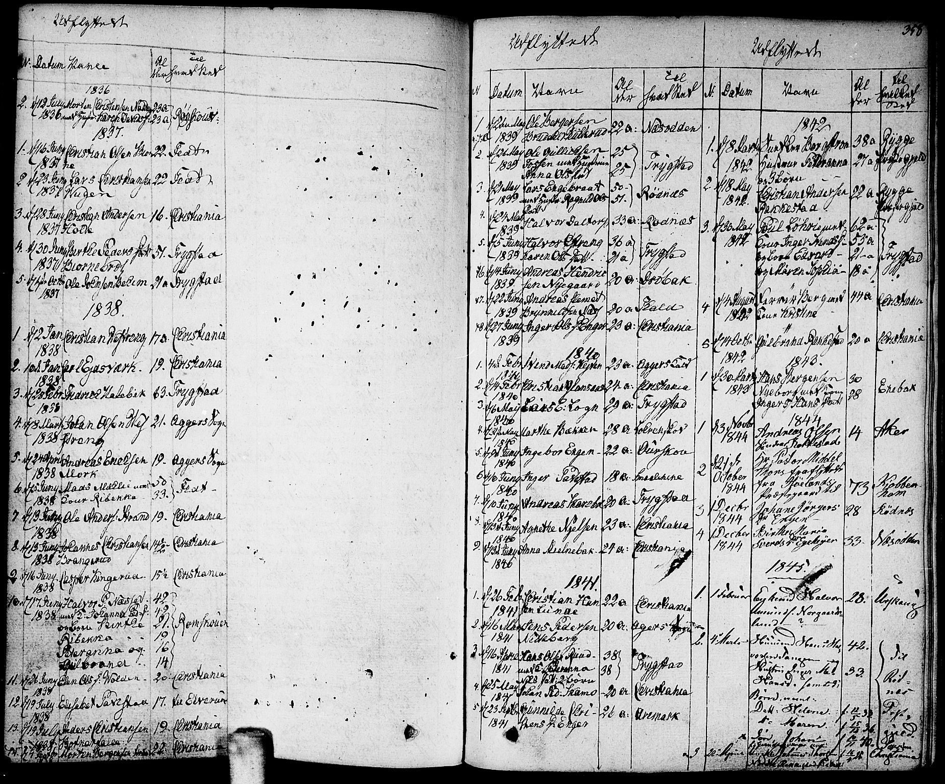Høland prestekontor Kirkebøker, SAO/A-10346a/F/Fa/L0008: Parish register (official) no. I 8, 1827-1845, p. 358