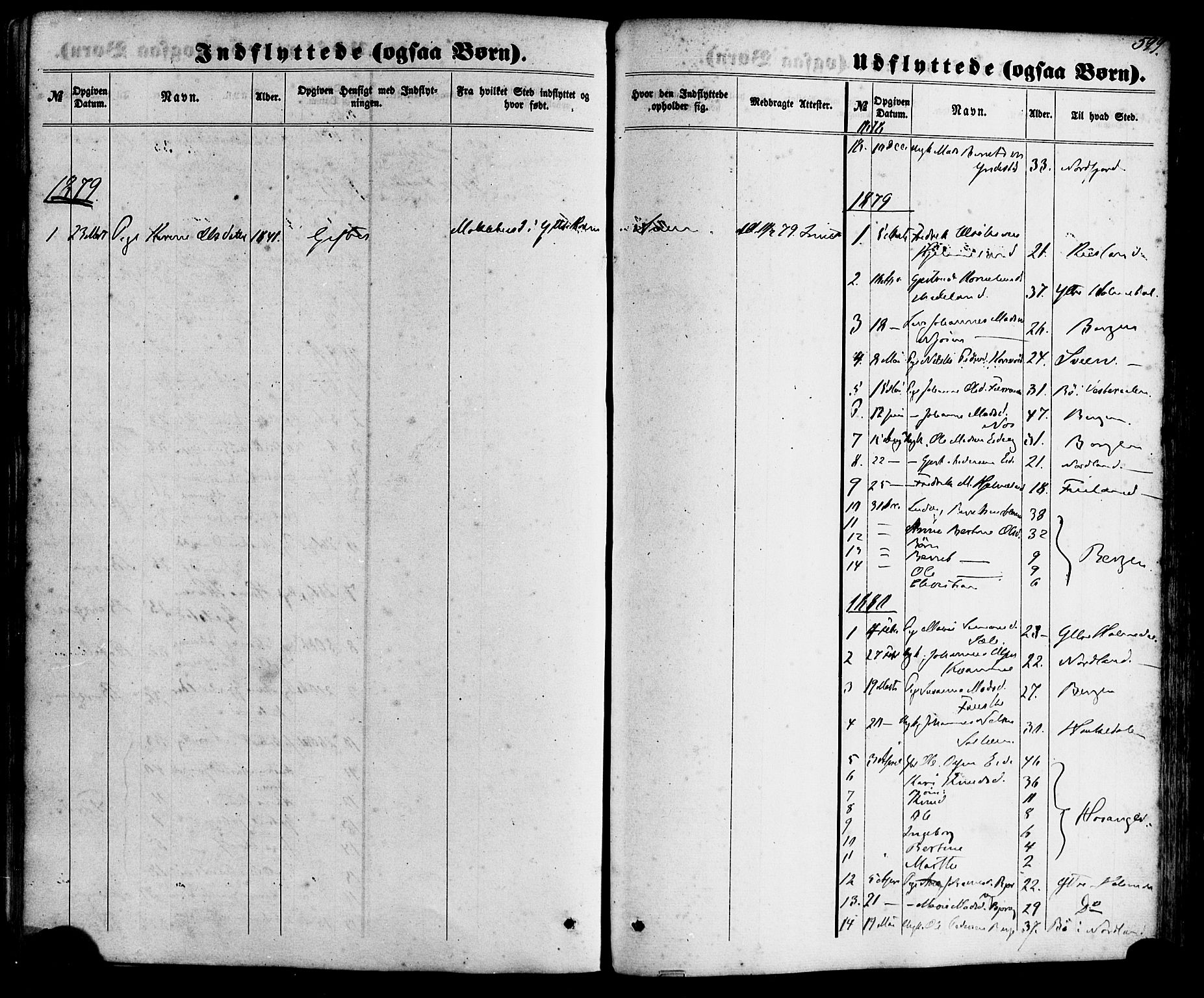 Gaular sokneprestembete, SAB/A-80001/H/Haa: Parish register (official) no. A 5, 1860-1881, p. 599