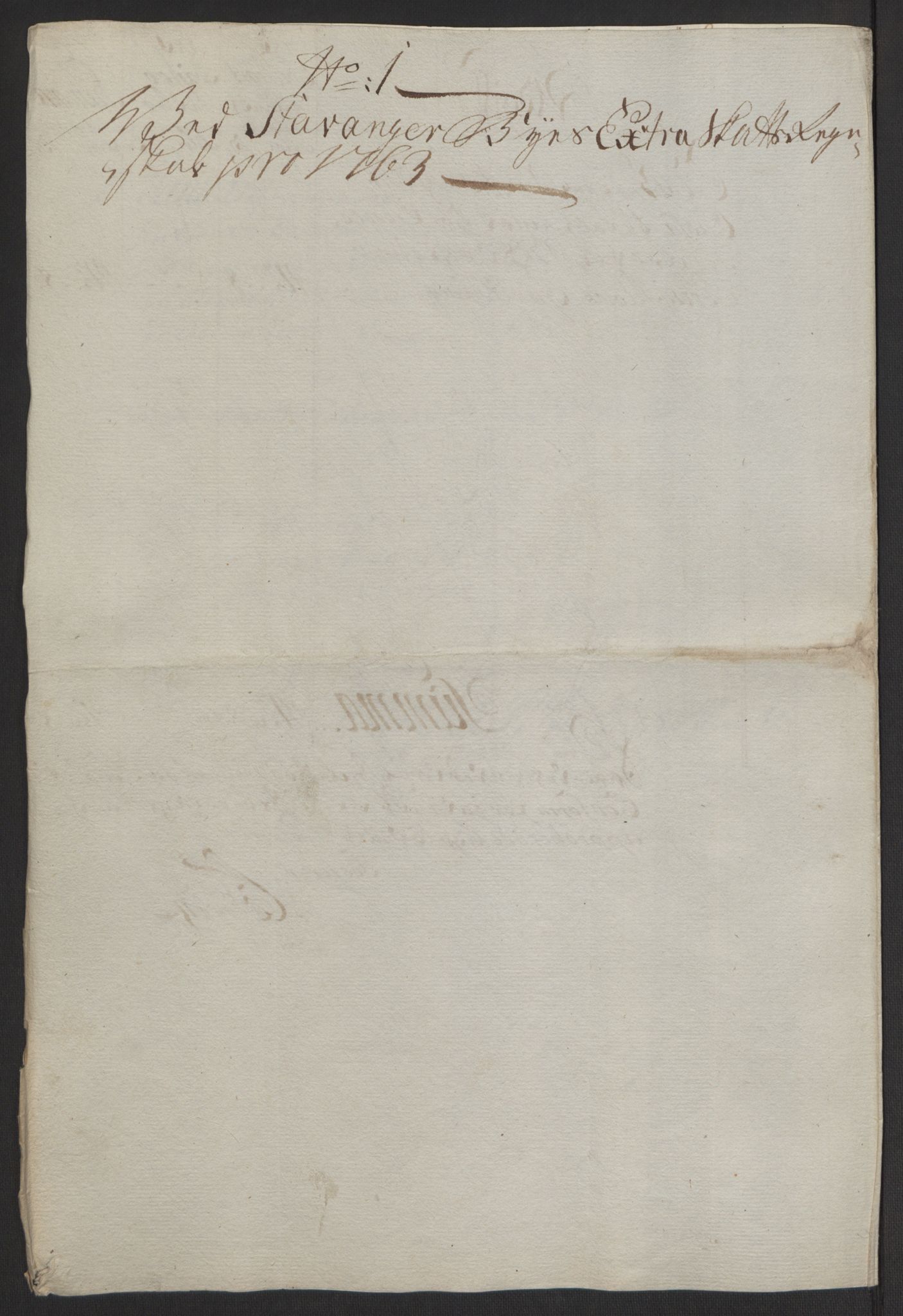 Rentekammeret inntil 1814, Reviderte regnskaper, Byregnskaper, AV/RA-EA-4066/R/Ro/L0305/0001: [O6] Kontribusjonsregnskap / Ekstraskatt, 1762-1768, p. 20