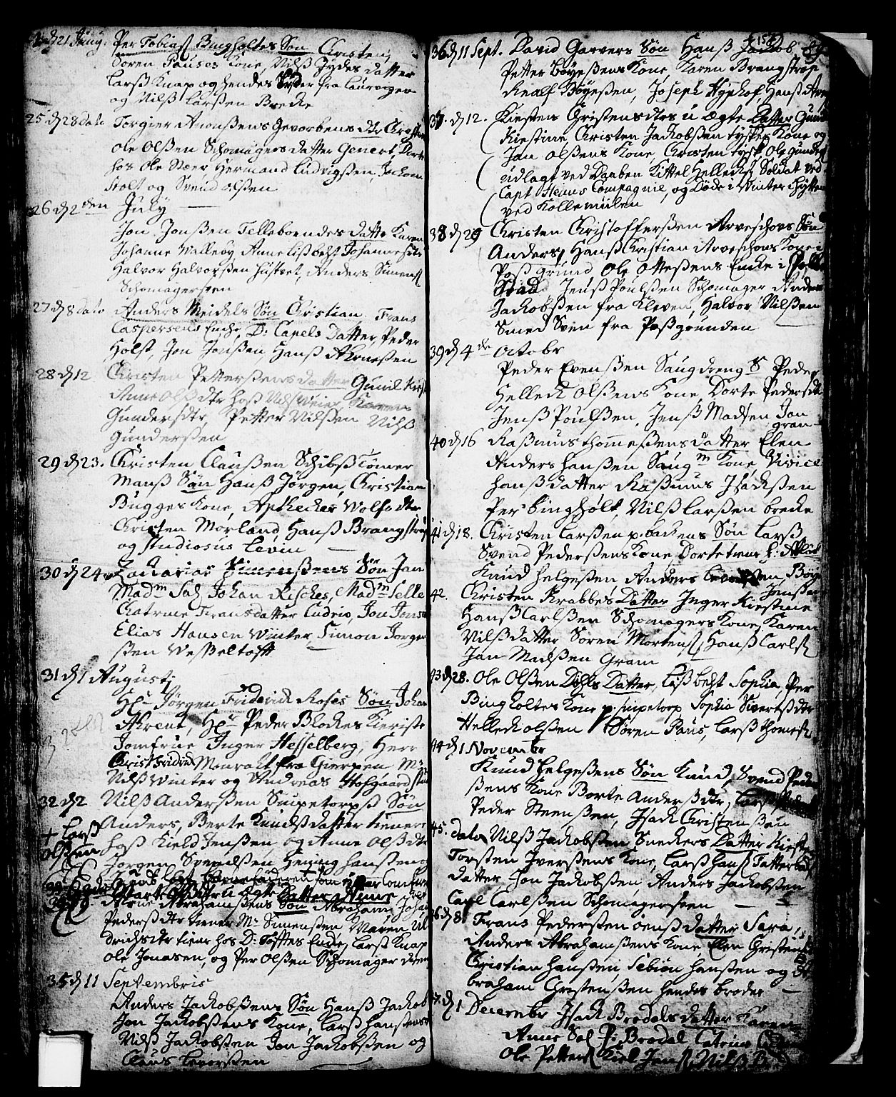 Skien kirkebøker, SAKO/A-302/F/Fa/L0002: Parish register (official) no. 2, 1716-1757, p. 157