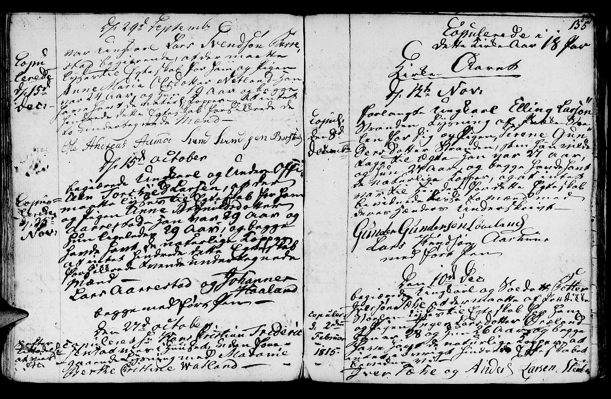 Sokndal sokneprestkontor, AV/SAST-A-101808: Parish register (official) no. A 5, 1806-1826, p. 155