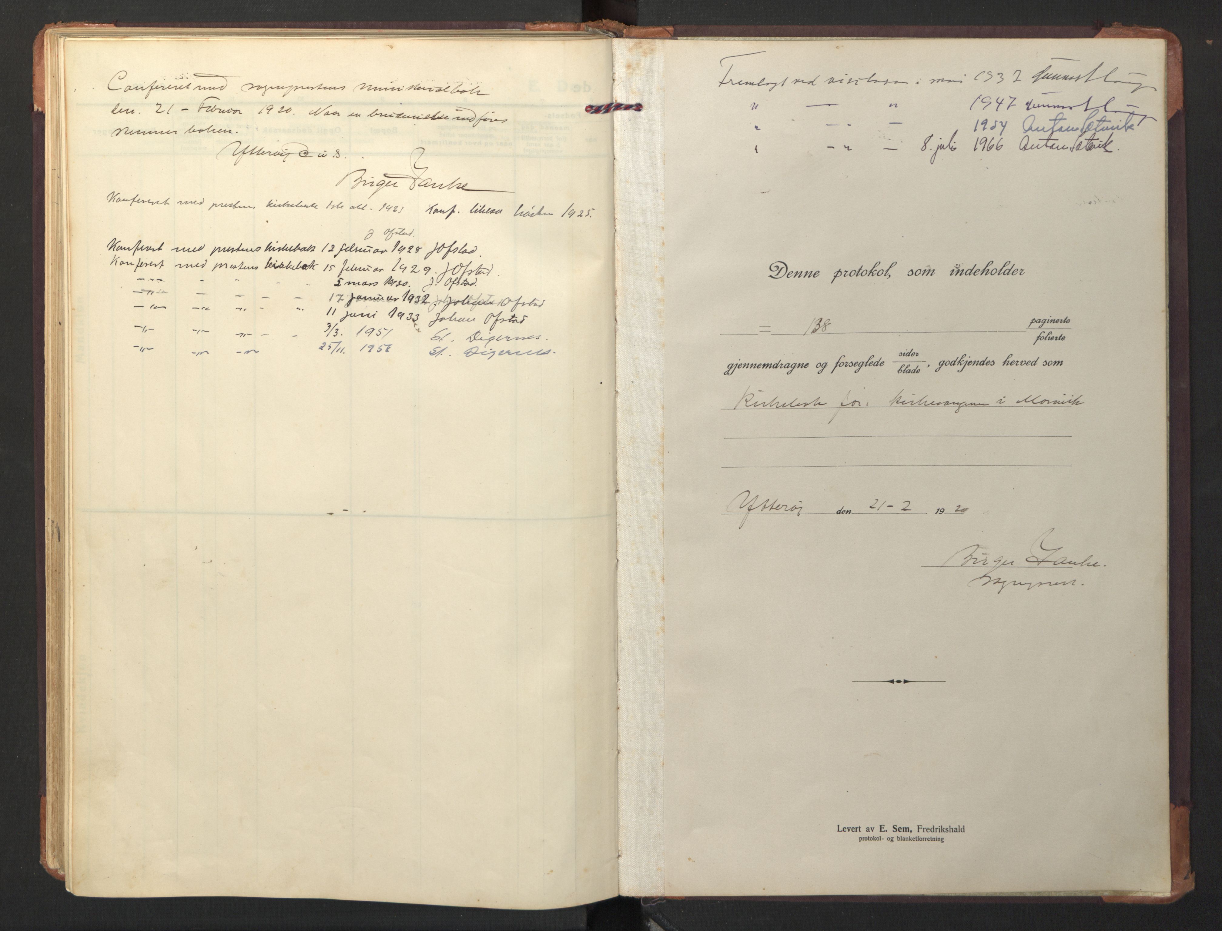 Ministerialprotokoller, klokkerbøker og fødselsregistre - Nord-Trøndelag, SAT/A-1458/733/L0328: Parish register (copy) no. 733C03, 1919-1966