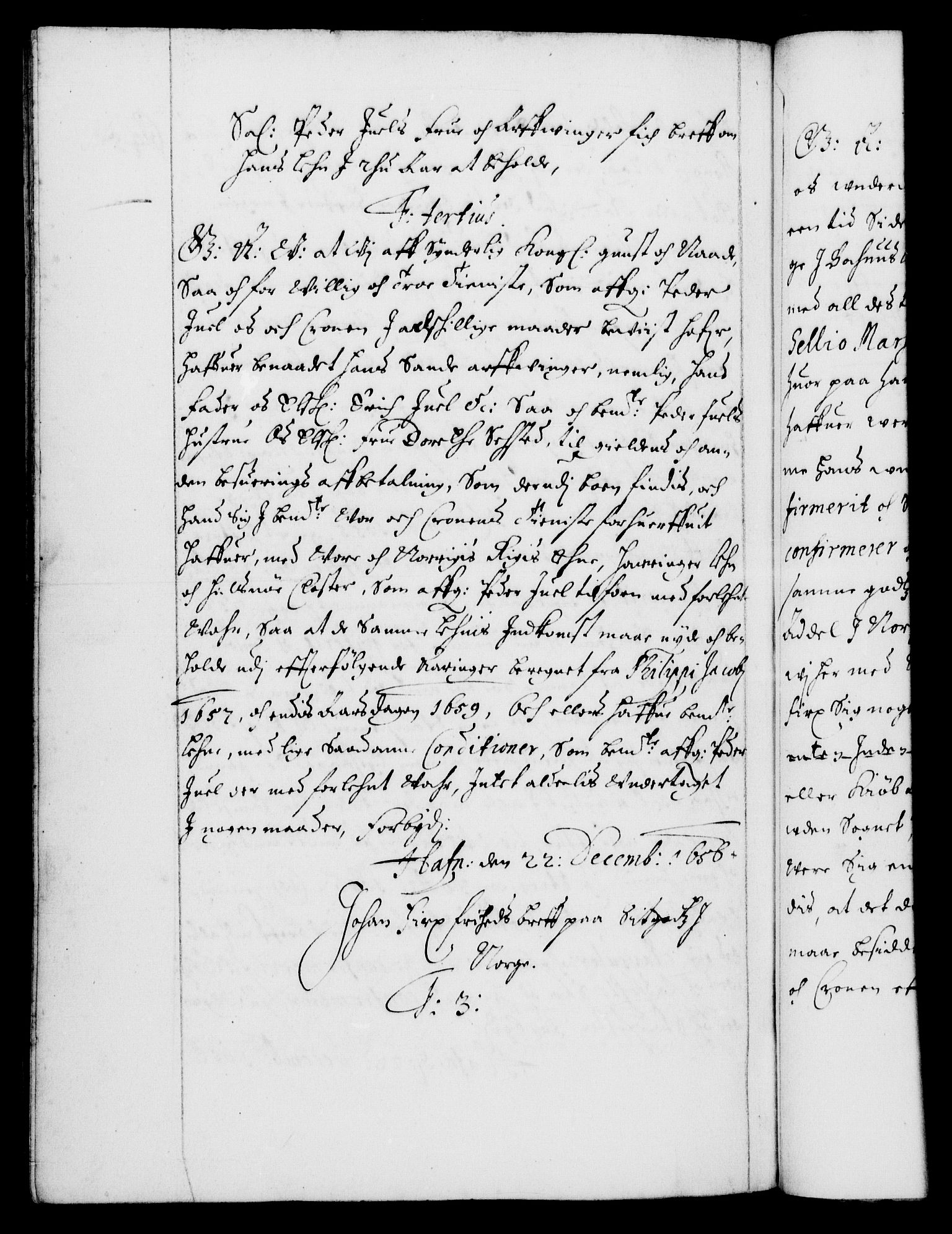 Danske Kanselli 1572-1799, AV/RA-EA-3023/F/Fc/Fca/Fcaa/L0008: Norske registre (mikrofilm), 1651-1656, p. 645b