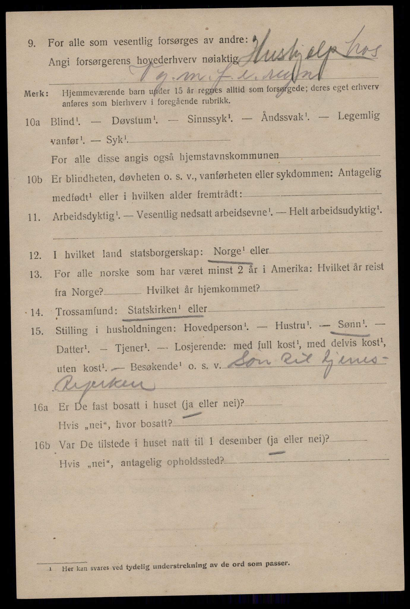 SAKO, 1920 census for Tinn, 1920, p. 17705
