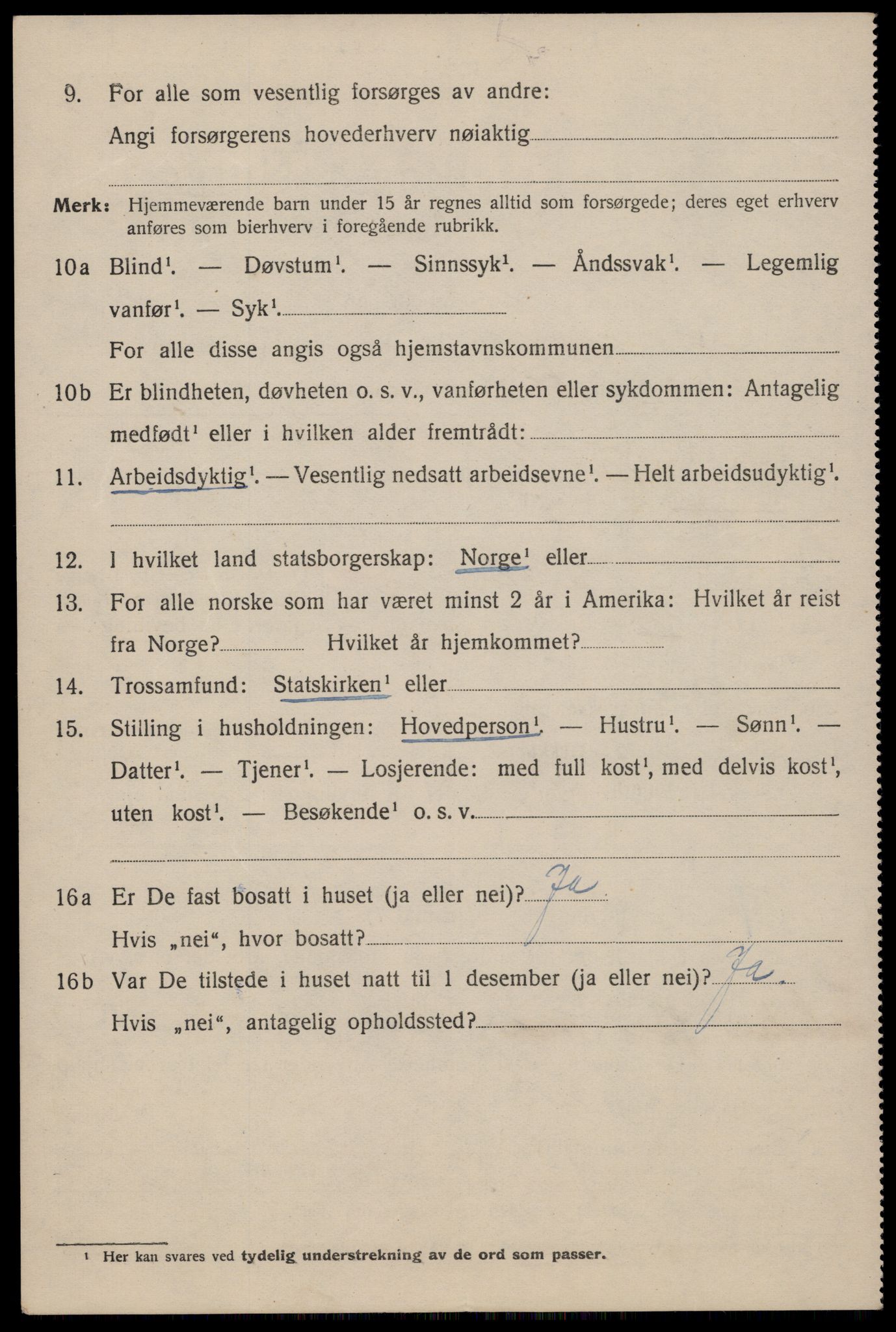 SAST, 1920 census for Stavanger, 1920, p. 43133