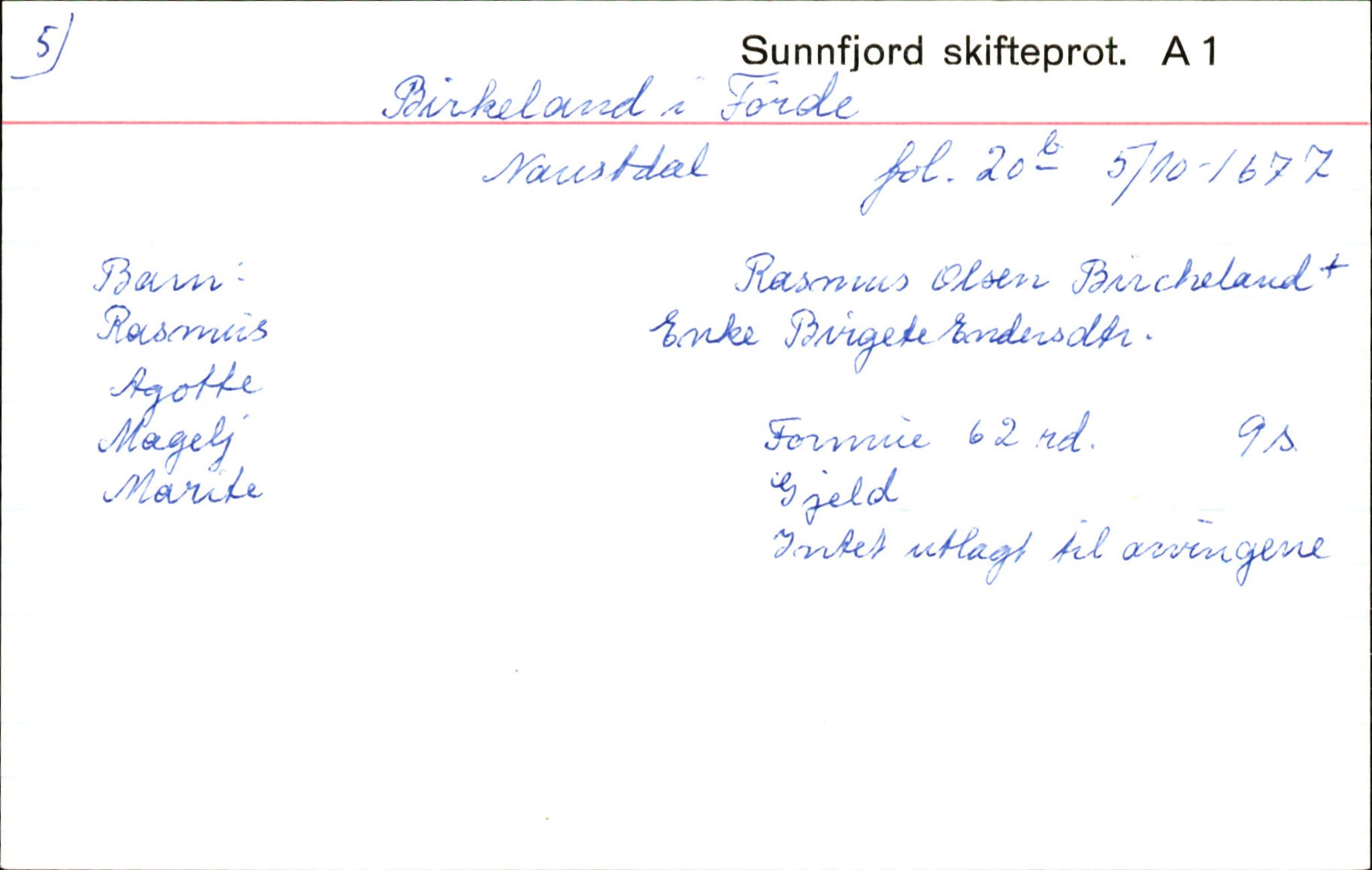 Skiftekort ved Statsarkivet i Bergen, SAB/SKIFTEKORT/003/L0001: Skifteprotokoll nr. 1, 1677-1687, p. 293