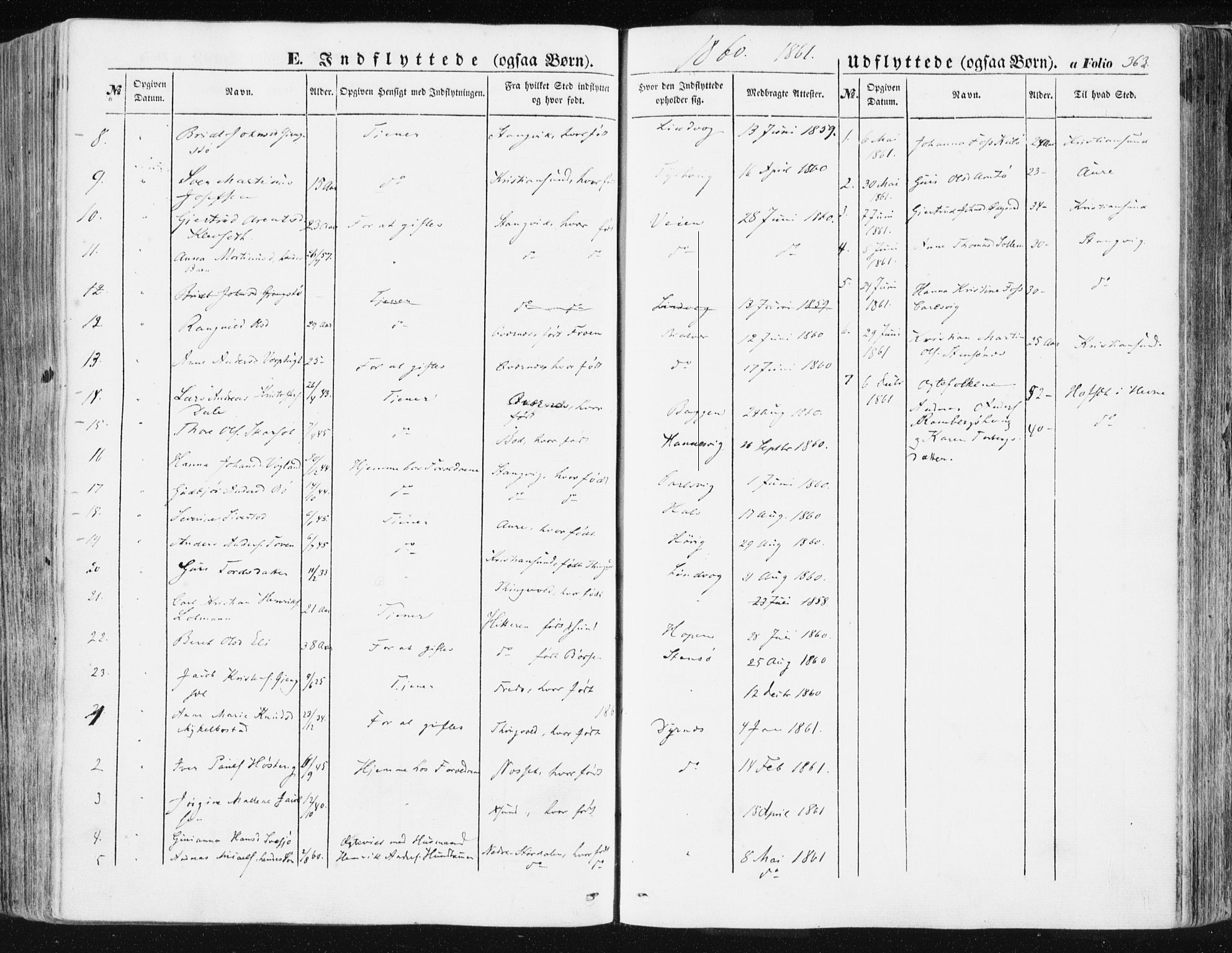 Ministerialprotokoller, klokkerbøker og fødselsregistre - Møre og Romsdal, AV/SAT-A-1454/581/L0937: Parish register (official) no. 581A05, 1853-1872, p. 363