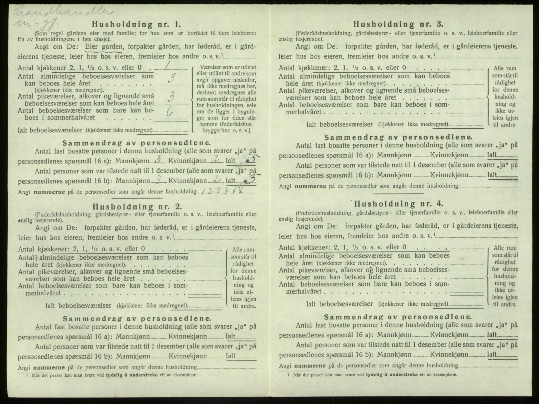 SAB, 1920 census for Kinn, 1920, p. 944