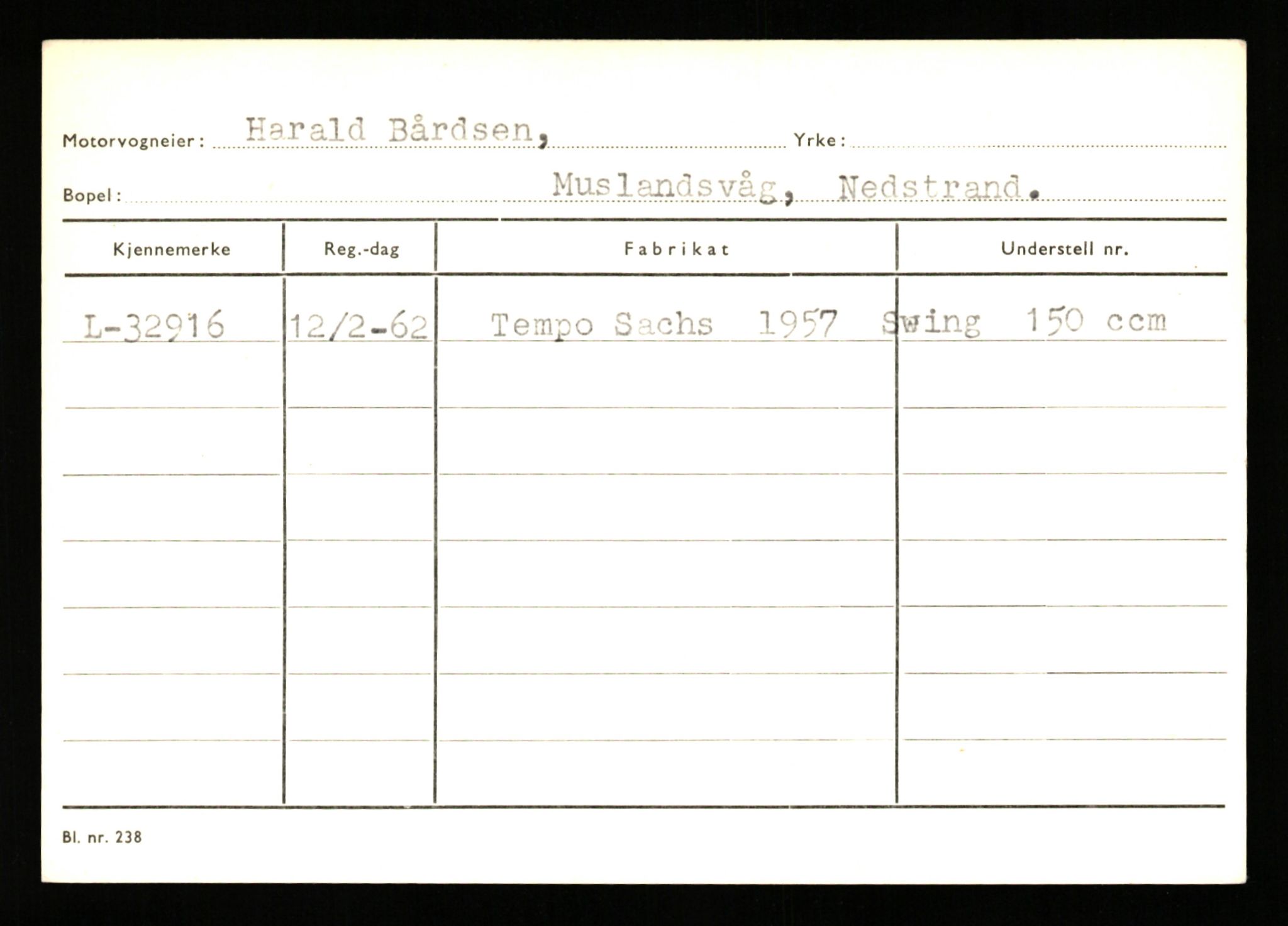 Stavanger trafikkstasjon, AV/SAST-A-101942/0/G/L0005: Registreringsnummer: 23000 - 34245, 1930-1971, p. 3080