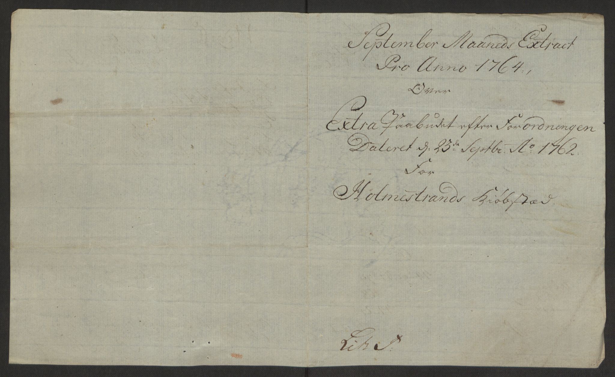 Rentekammeret inntil 1814, Reviderte regnskaper, Byregnskaper, AV/RA-EA-4066/R/Rh/L0163/0001: [H4] Kontribusjonsregnskap / Ekstraskatt, Holmestrand, 1762-1772, p. 164