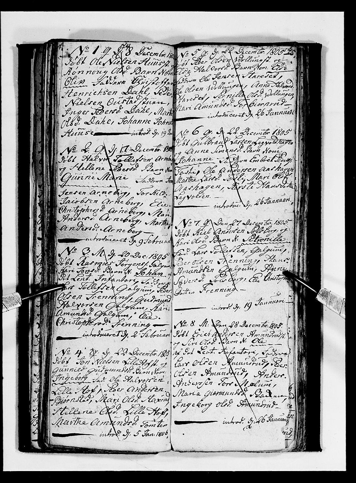 Romedal prestekontor, SAH/PREST-004/L/L0003: Parish register (copy) no. 3, 1801-1806, p. 74-75