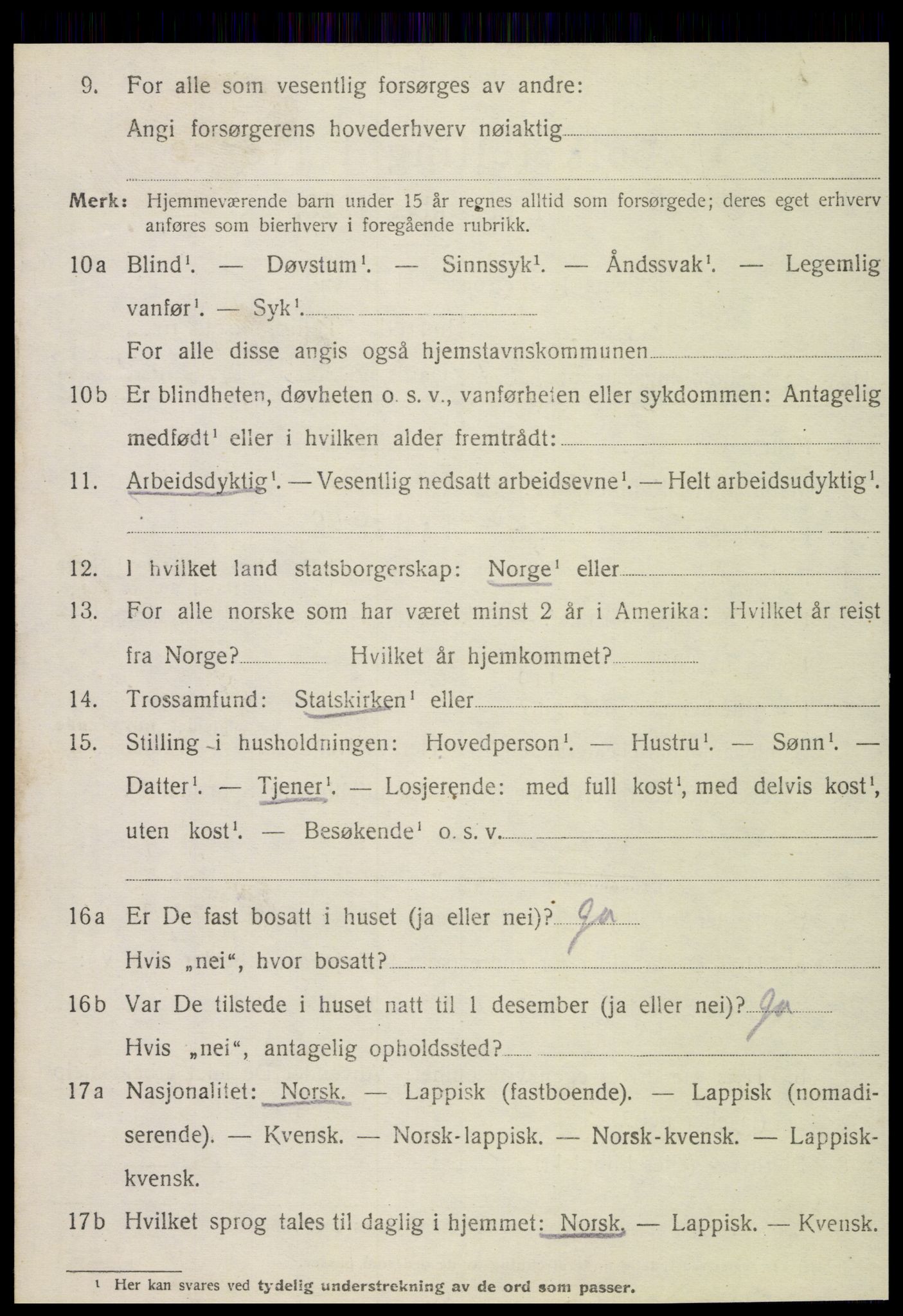 SAT, 1920 census for Alstahaug, 1920, p. 836