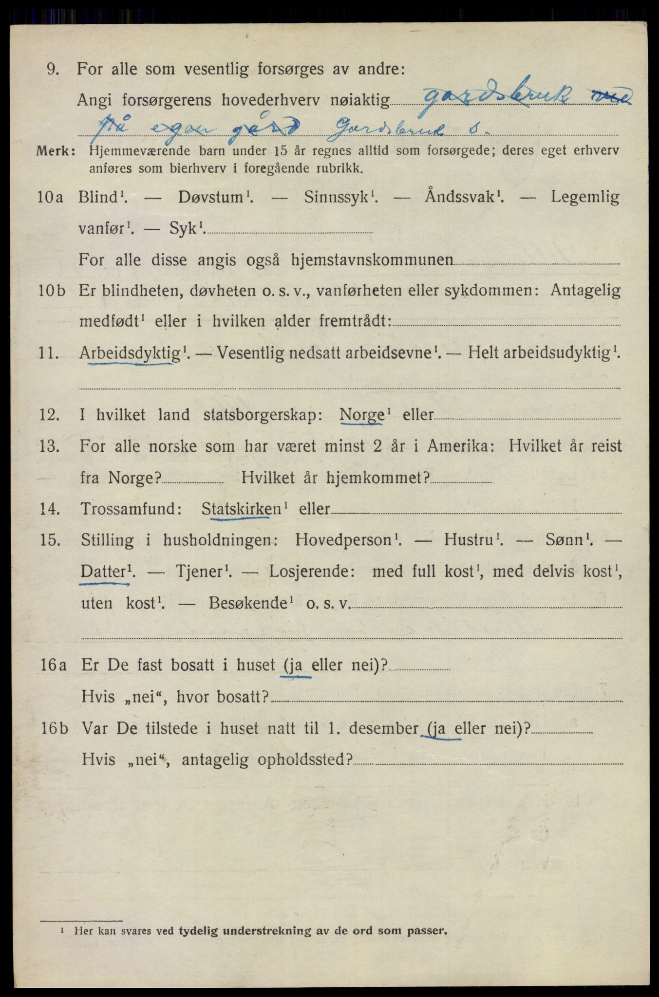 SAO, 1920 census for Ullensaker, 1920, p. 9044