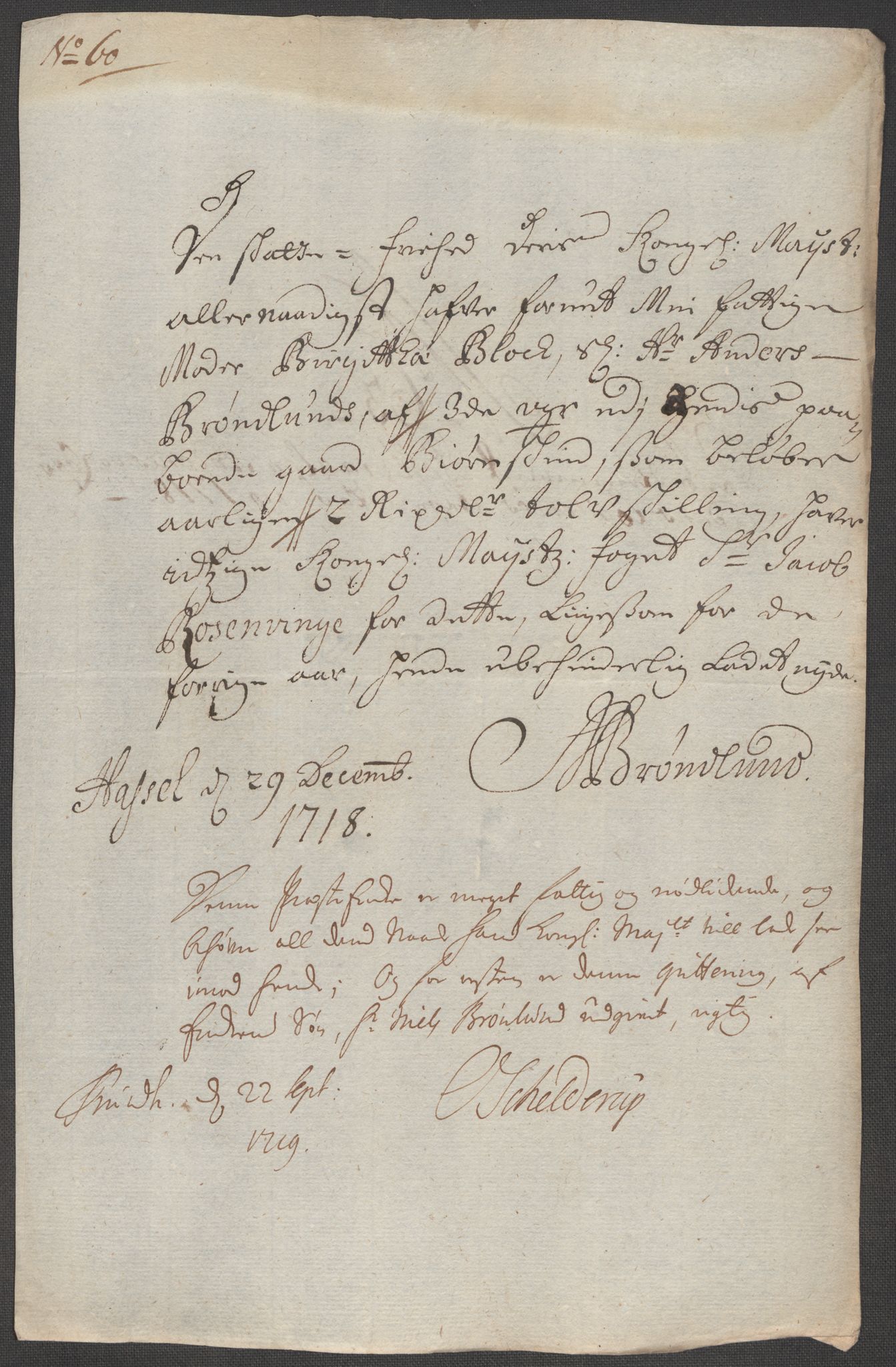 Rentekammeret inntil 1814, Reviderte regnskaper, Fogderegnskap, AV/RA-EA-4092/R67/L4684: Fogderegnskap Vesterålen, Andenes og Lofoten, 1718, p. 345