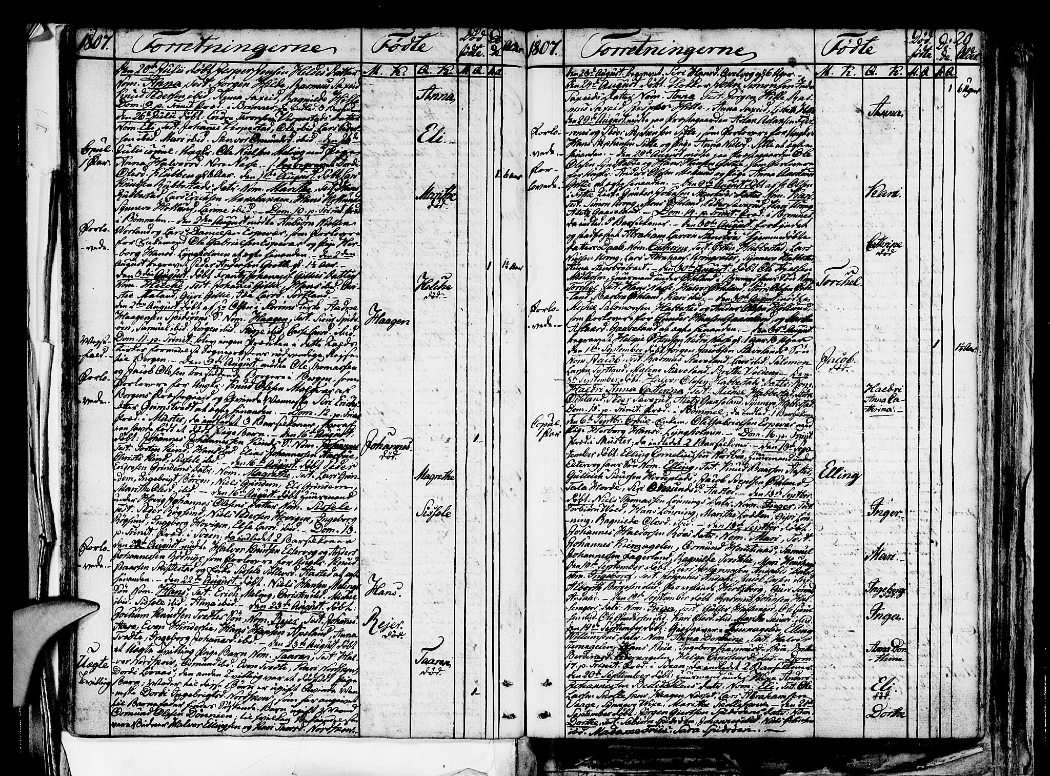 Finnås sokneprestembete, SAB/A-99925/H/Ha/Haa/Haaa/L0004: Parish register (official) no. A 4, 1804-1830, p. 20