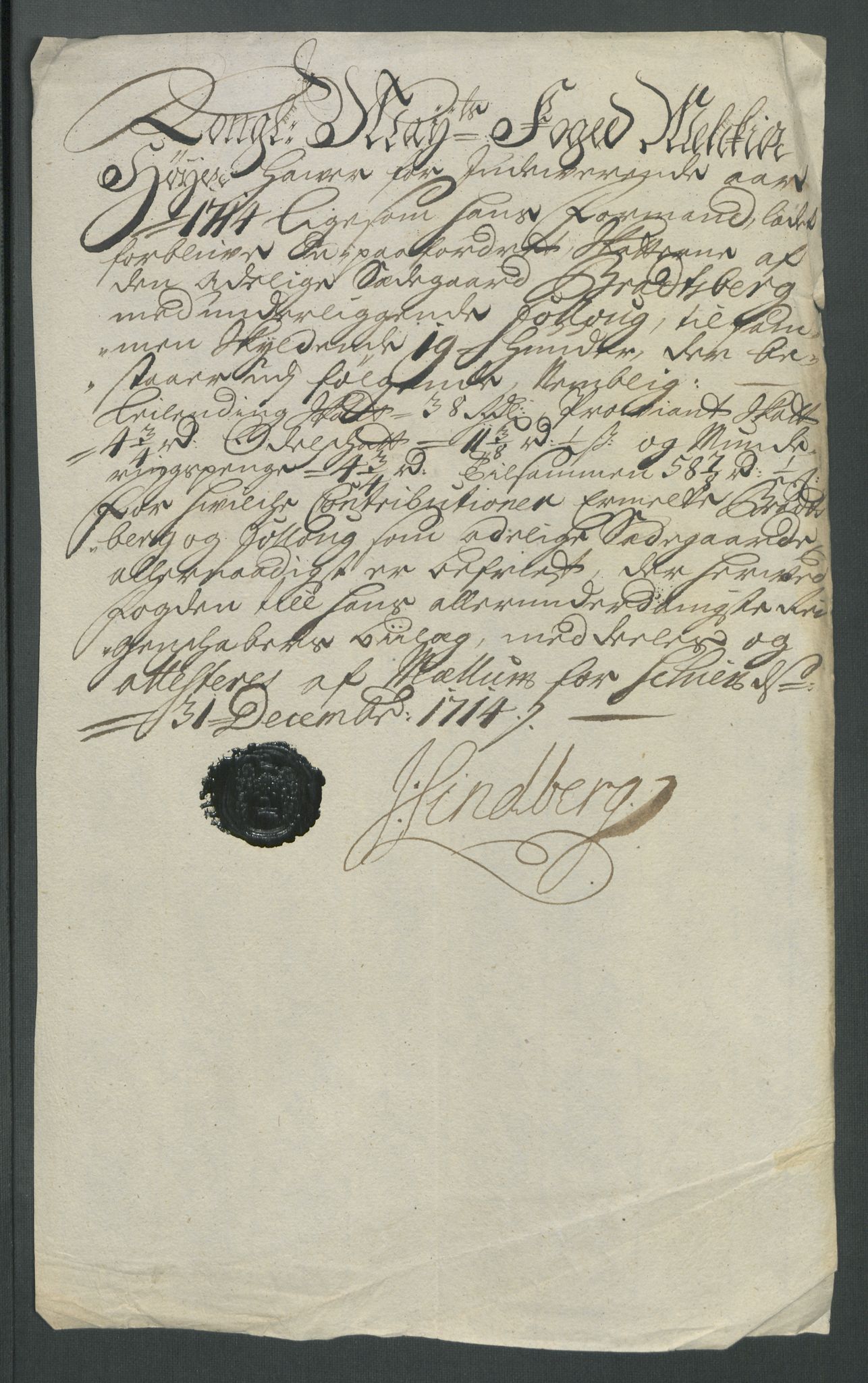 Rentekammeret inntil 1814, Reviderte regnskaper, Fogderegnskap, AV/RA-EA-4092/R36/L2126: Fogderegnskap Øvre og Nedre Telemark og Bamble, 1714, p. 278