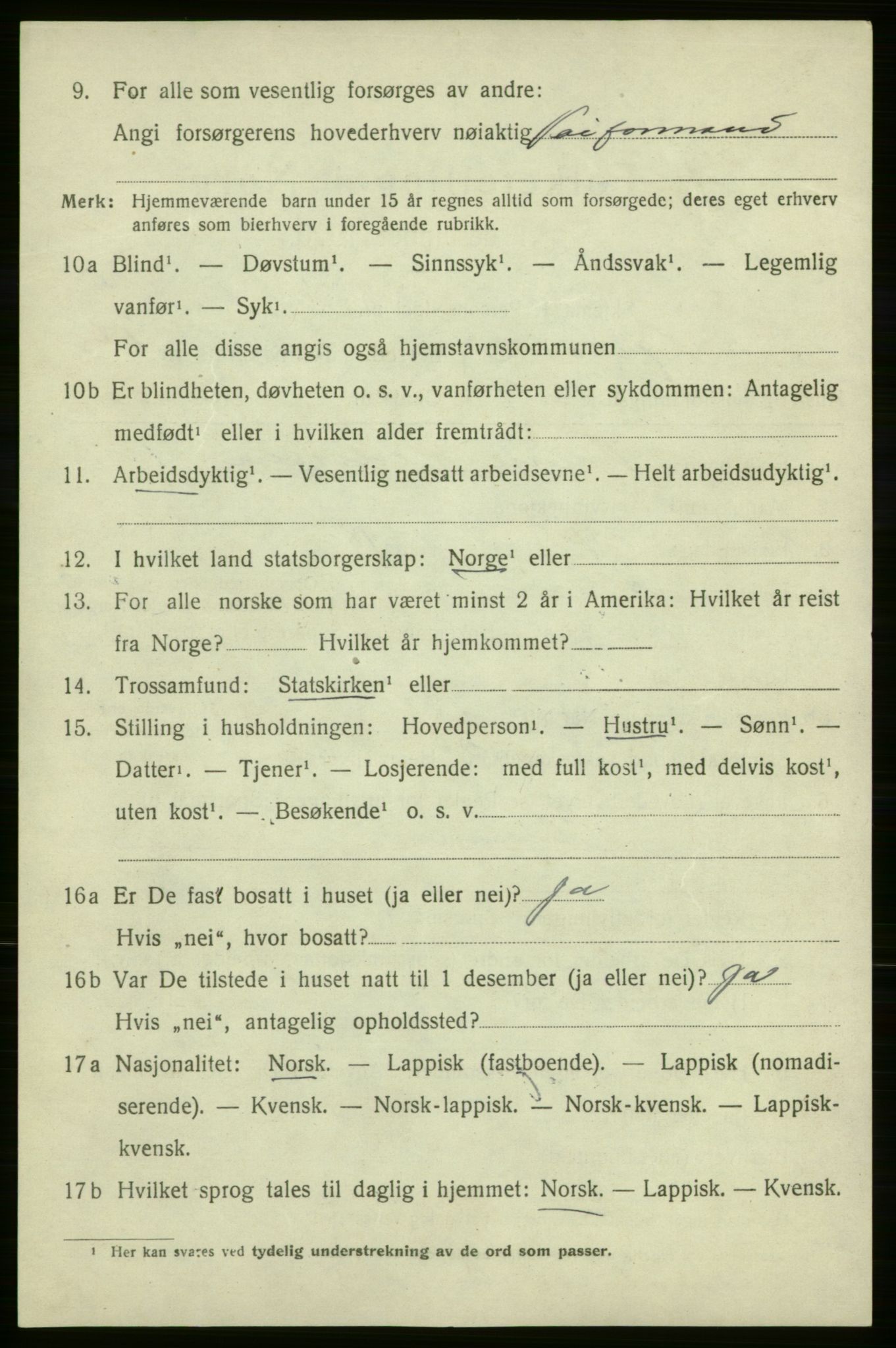 SATØ, 1920 census for Kjelvik, 1920, p. 3704