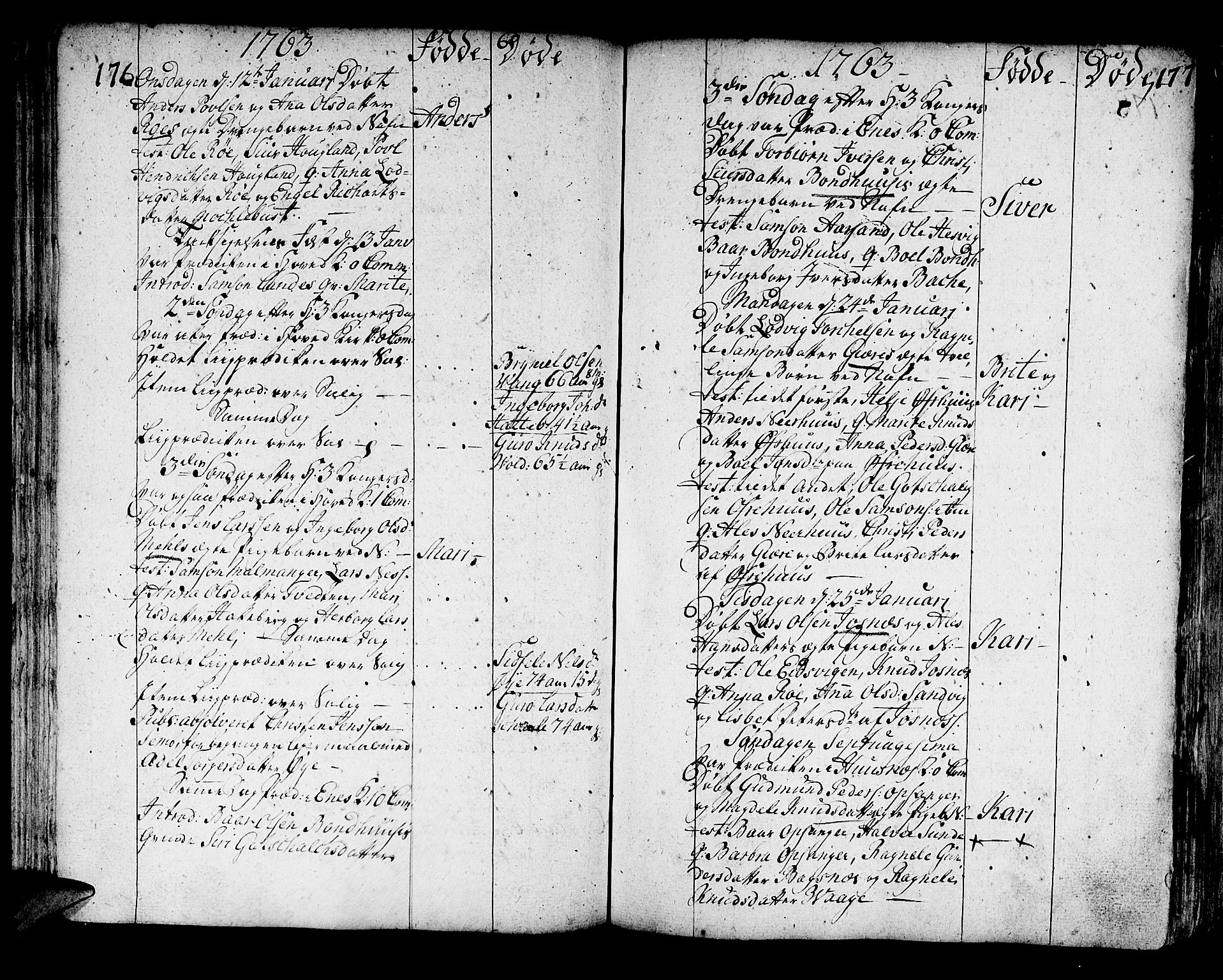 Kvinnherad sokneprestembete, AV/SAB-A-76401/H/Haa: Parish register (official) no. A 3, 1754-1777, p. 176-177