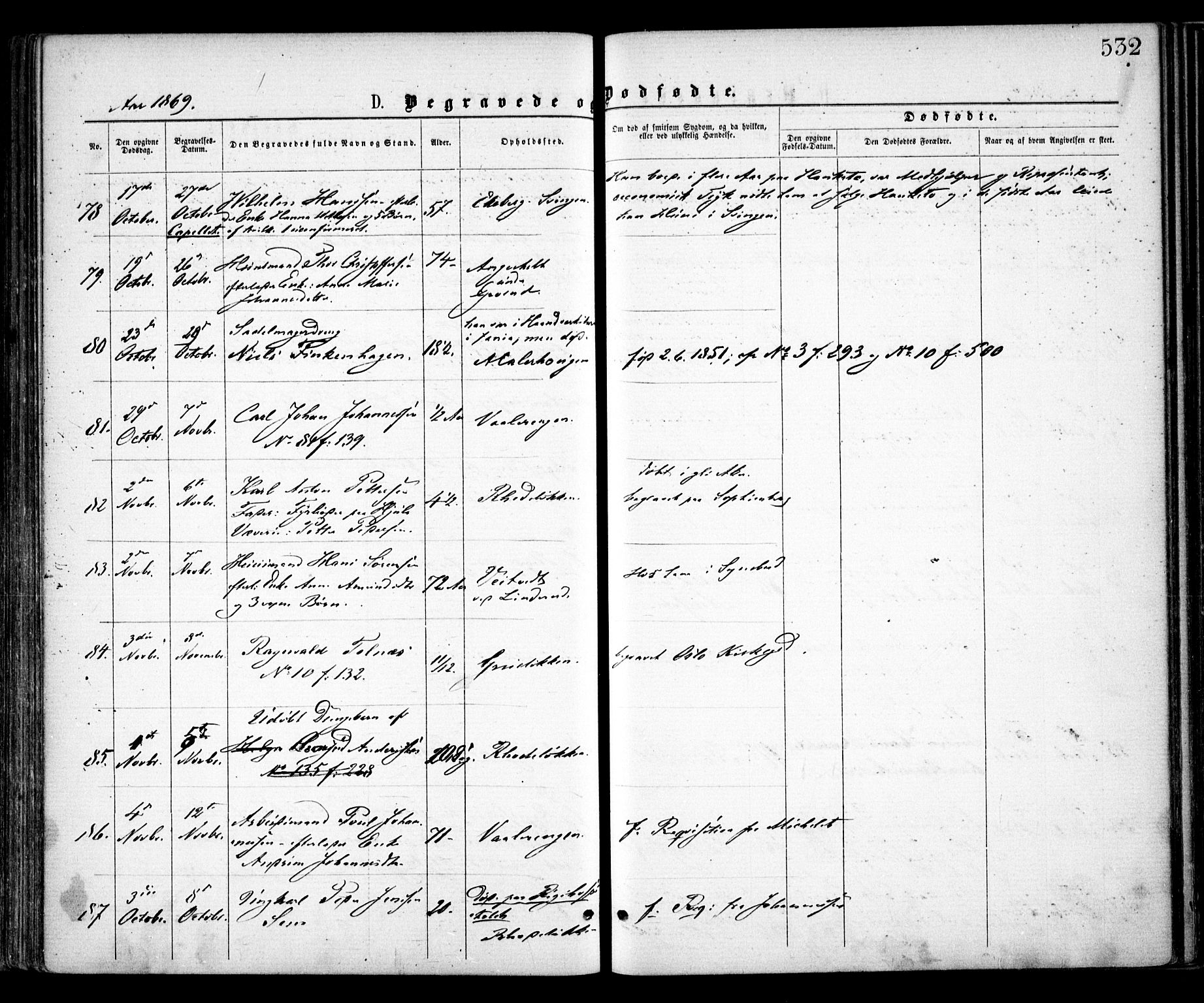 Østre Aker prestekontor Kirkebøker, AV/SAO-A-10840/F/Fa/L0001: Parish register (official) no. I 1, 1861-1869, p. 532