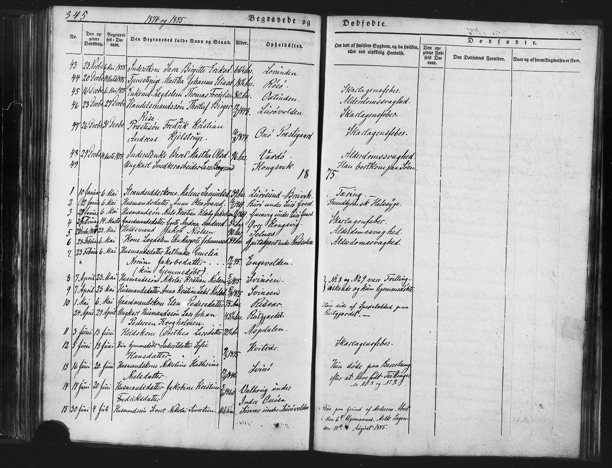 Ministerialprotokoller, klokkerbøker og fødselsregistre - Nordland, SAT/A-1459/839/L0567: Parish register (official) no. 839A04, 1863-1879, p. 345