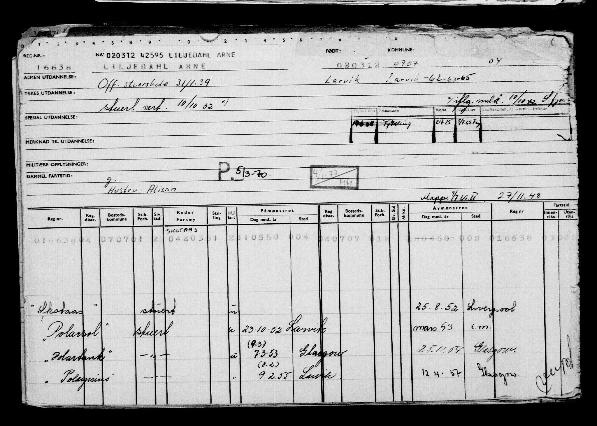 Direktoratet for sjømenn, AV/RA-S-3545/G/Gb/L0103: Hovedkort, 1912, p. 27